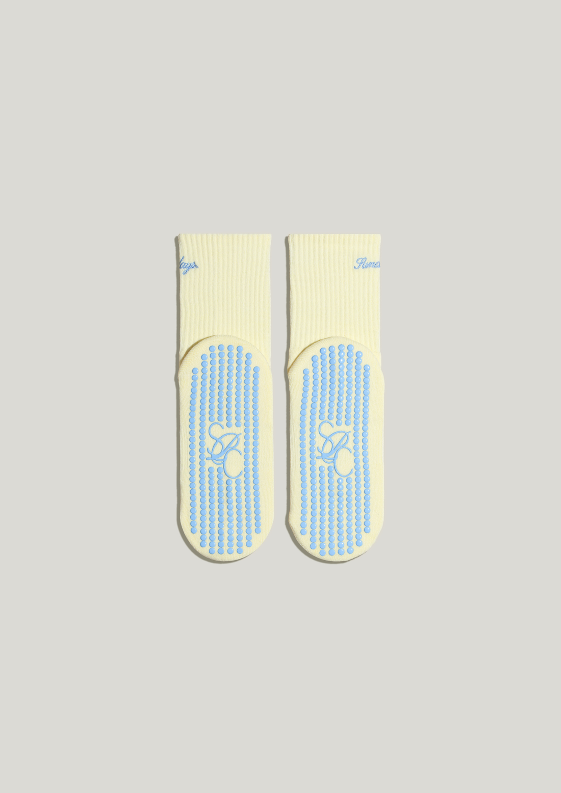 Pilates Grip Socks in Butter