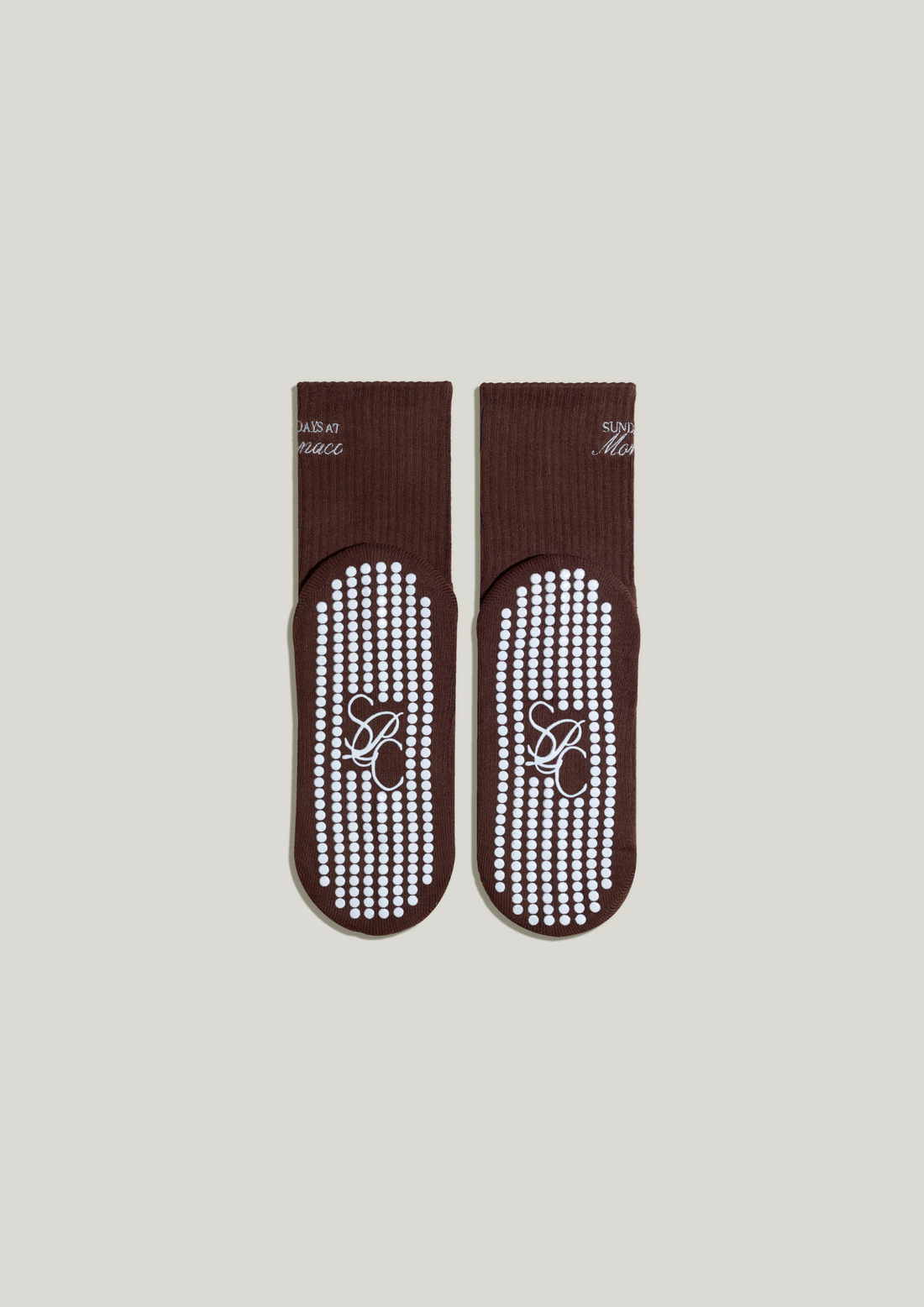 Pilates Grip Socks in Roast