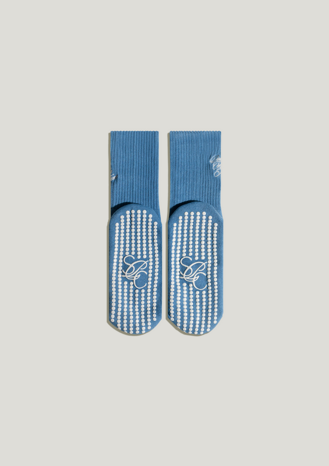 Pilates Grip Socks in Bleu