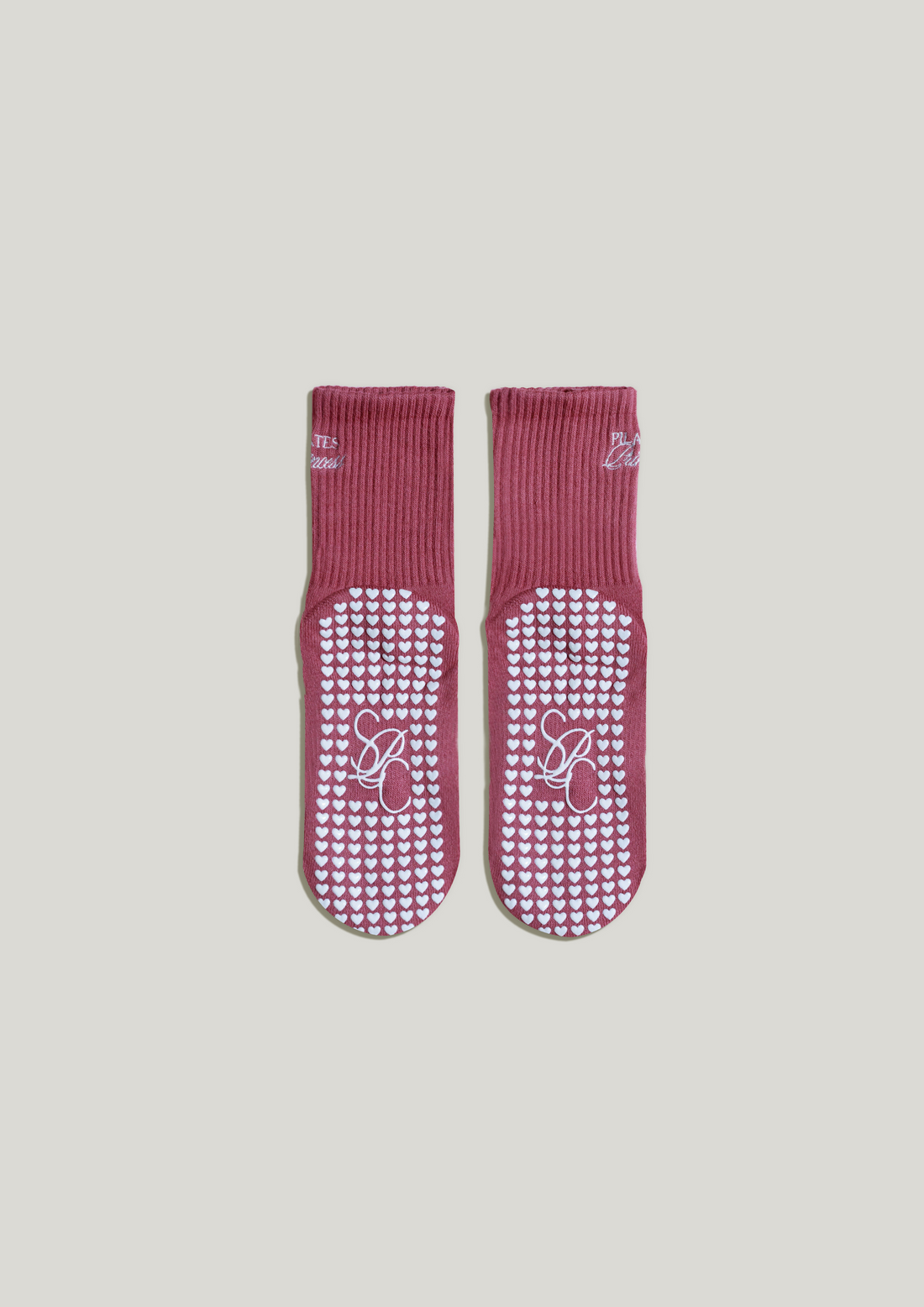 Pilates Grip Socks in Mauve Mirage