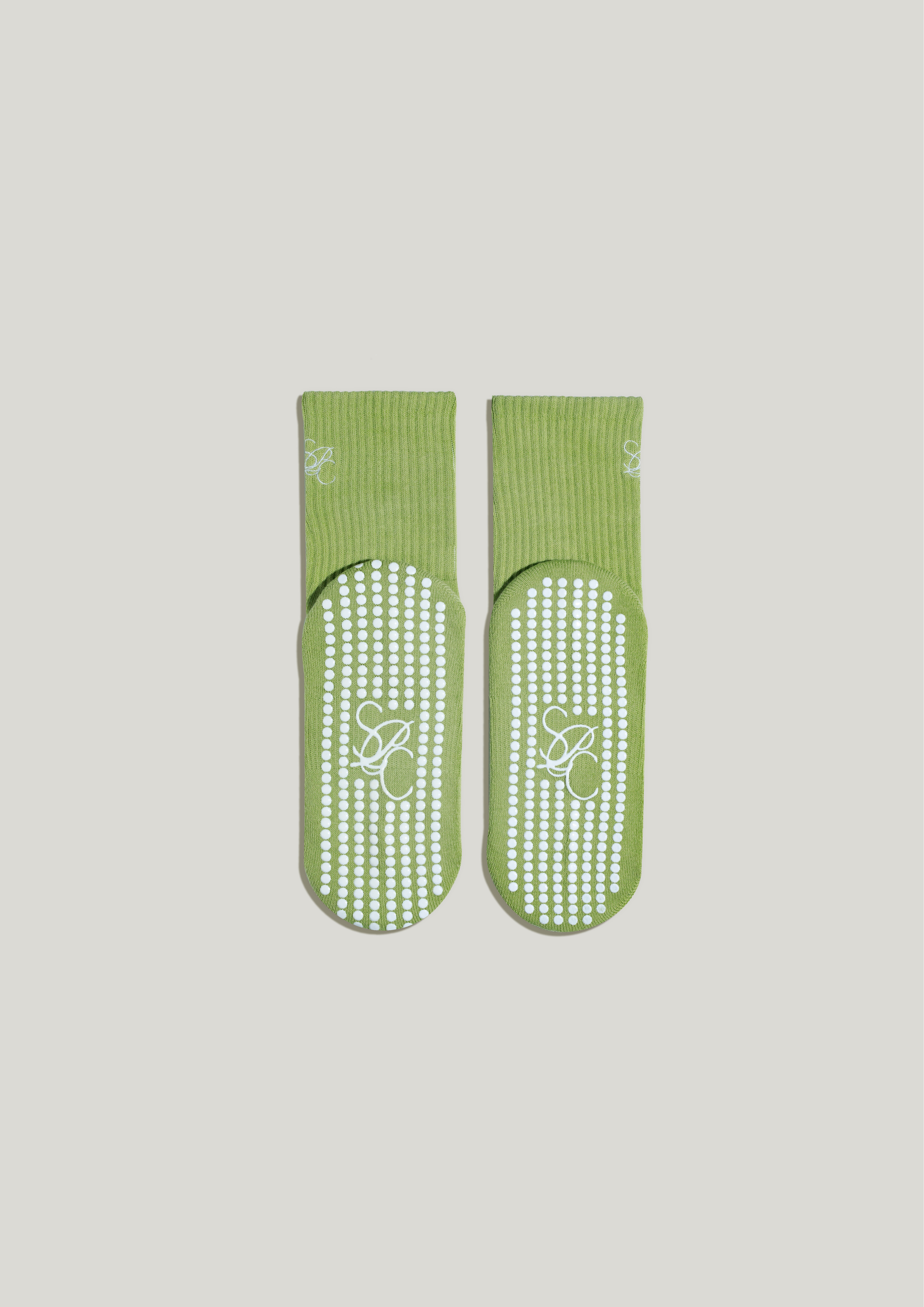 Pilates Grip Socks in Pistachio