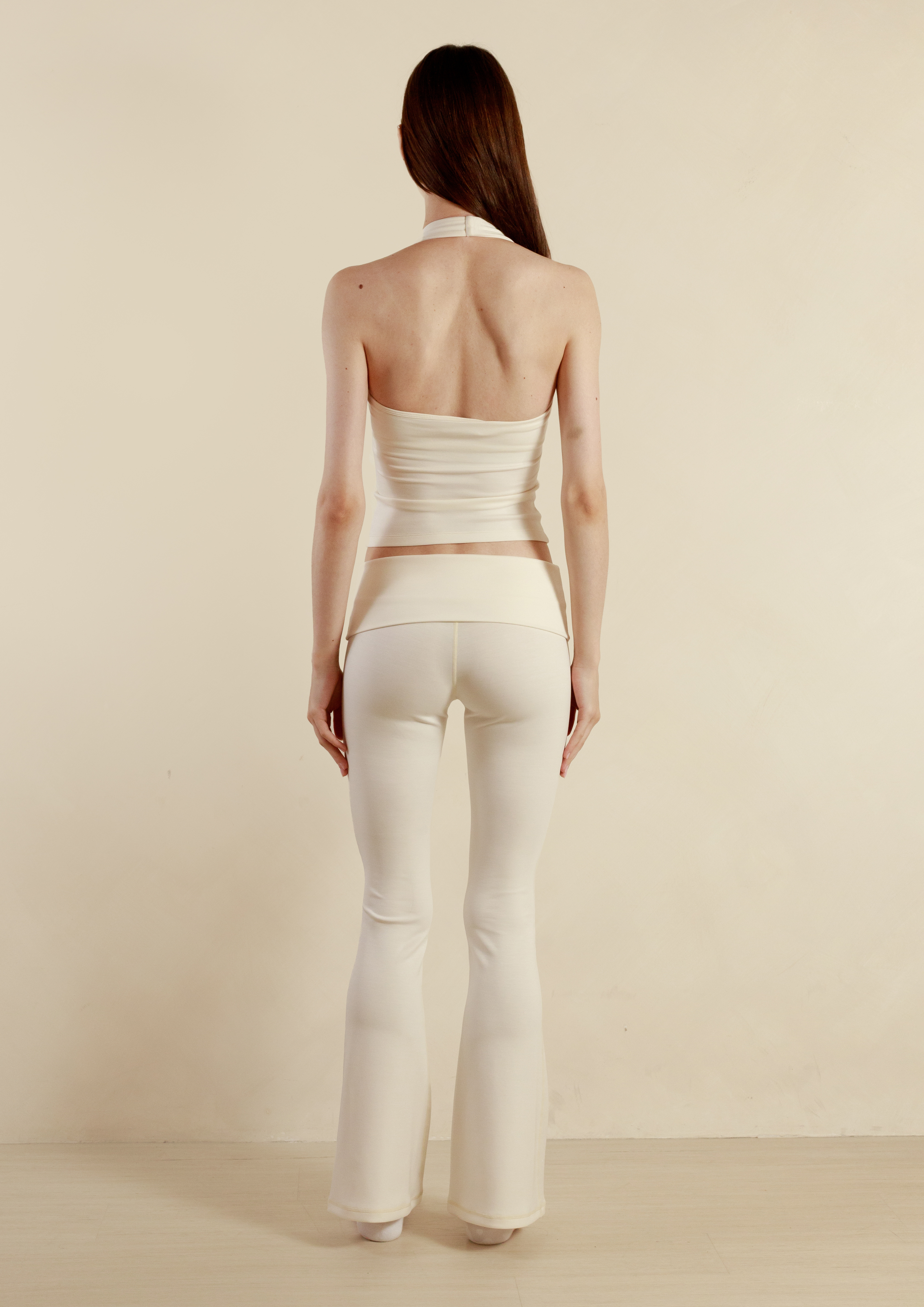 Soft Sculpt Halter Top in Vanilla