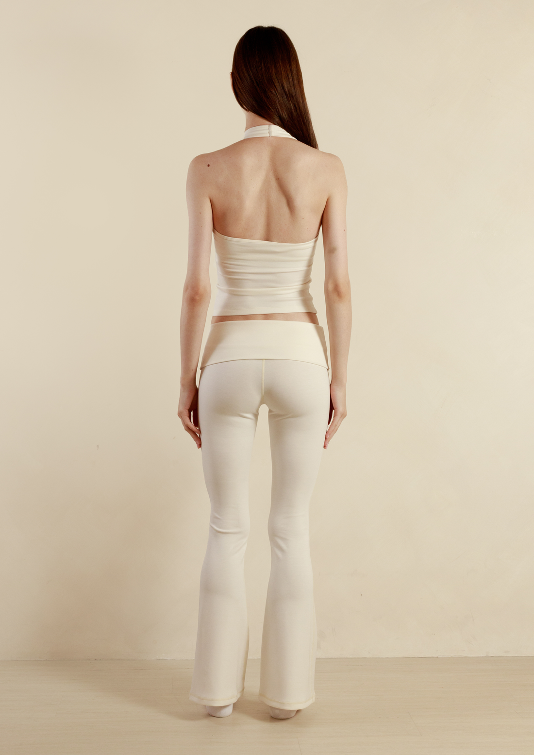 Soft Sculpt Halter Top in Vanilla