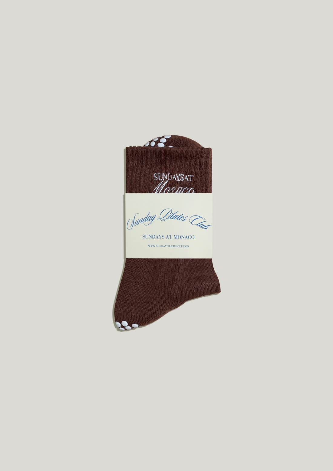 Pilates Grip Socks in Roast