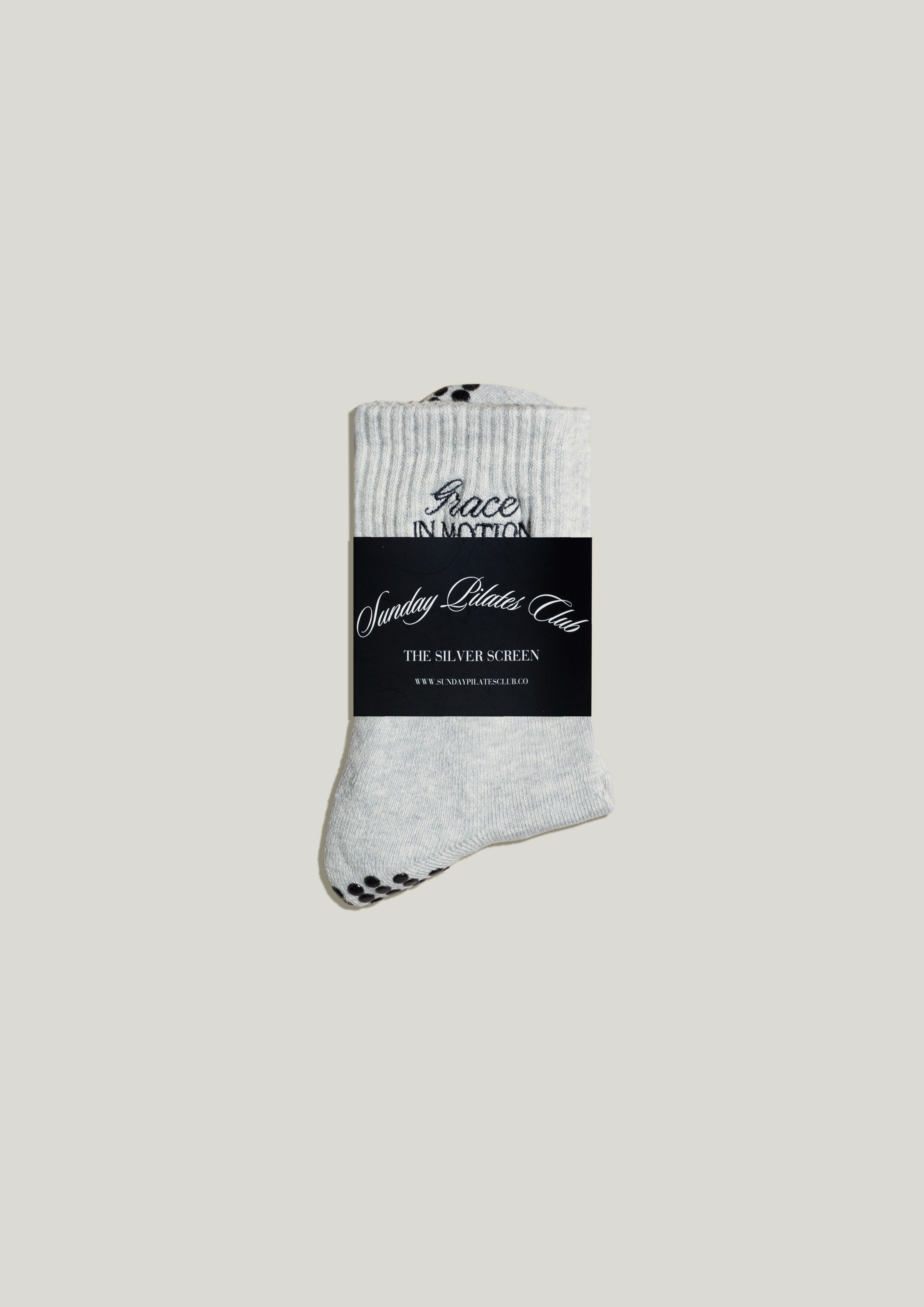 Pilates Grip Socks in Slate