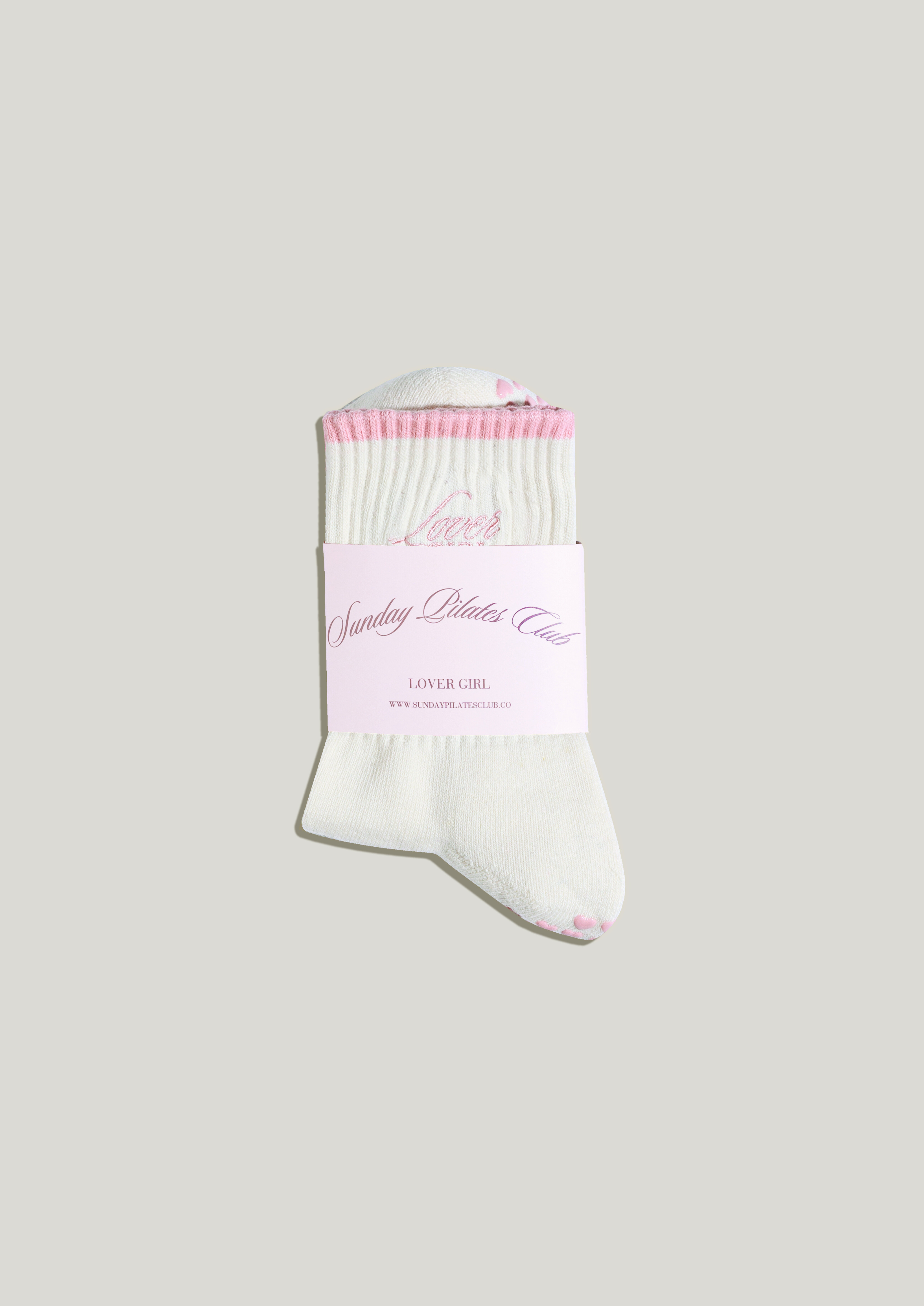 Pilates Grip Socks in Vanilla