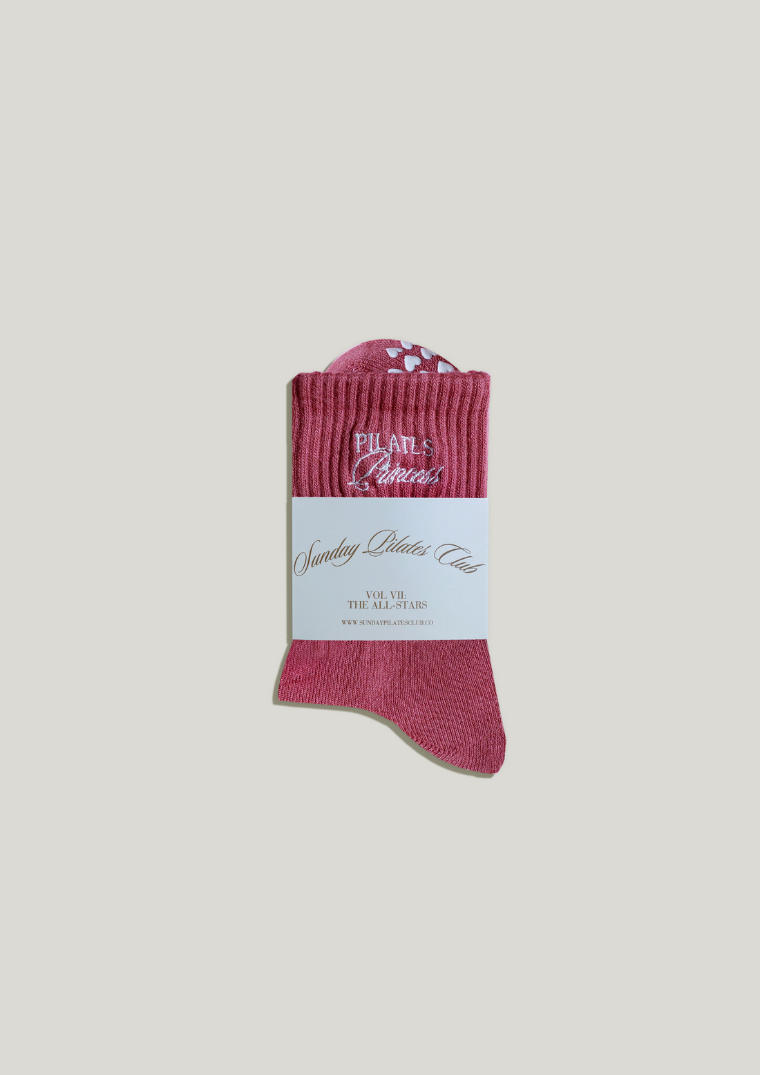 Pilates Grip Socks in Mauve Mirage
