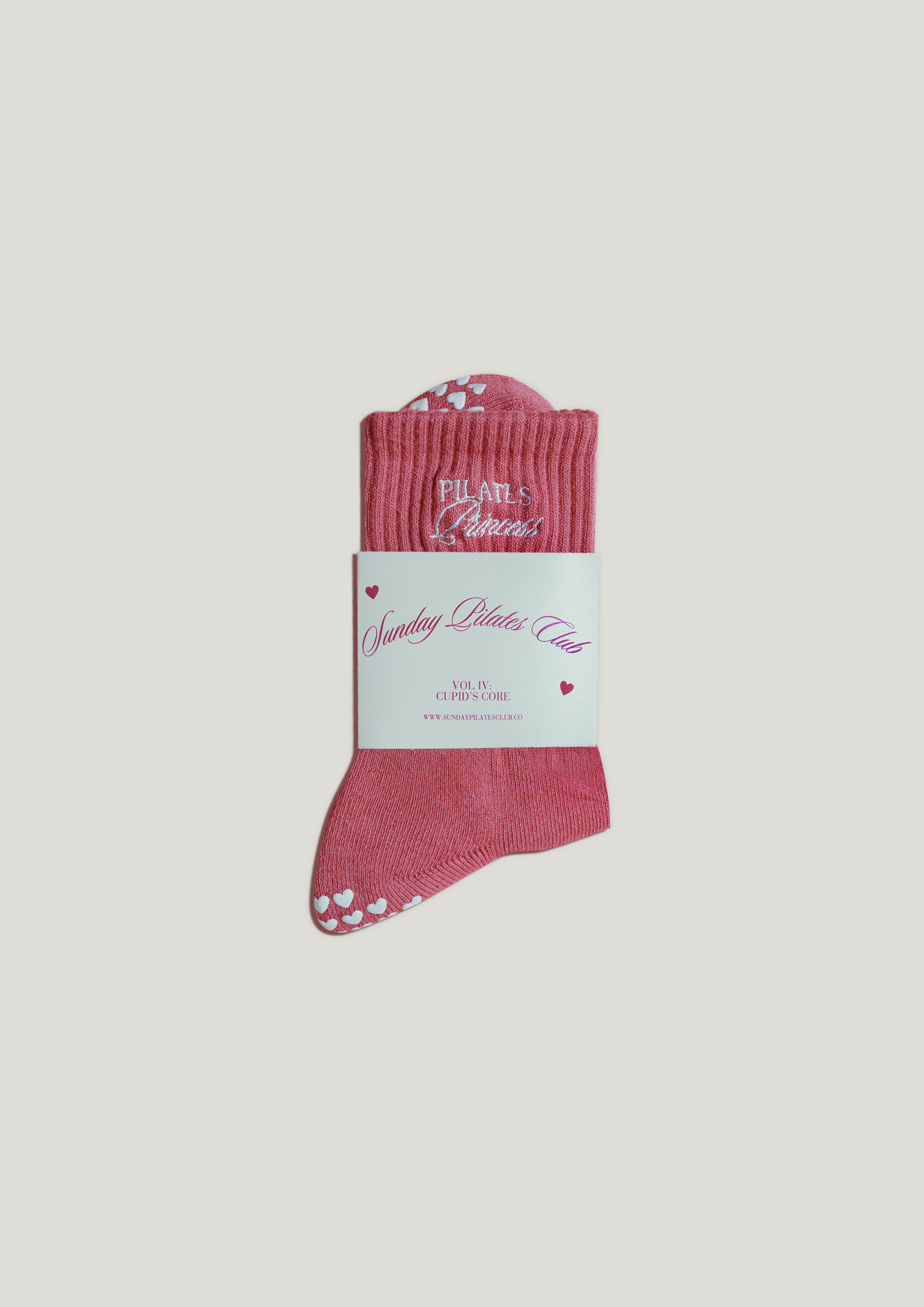 Pilates Grip Socks in Mauve Mirage