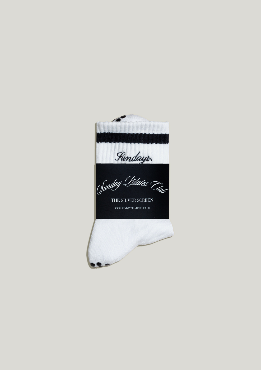 Pilates Grip Socks in Pearl