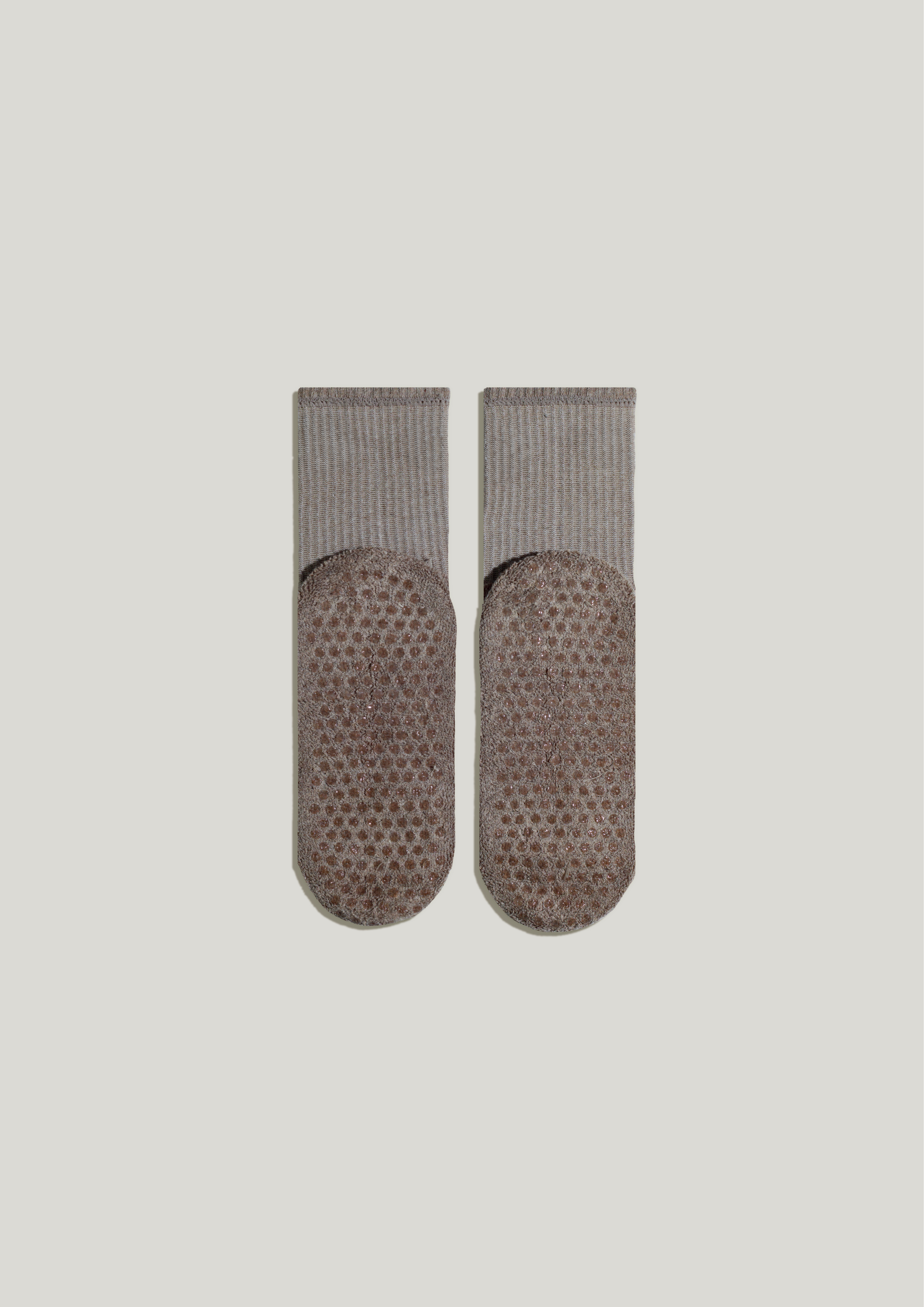 Double-Grip Pilates Grip Socks in Cashmere