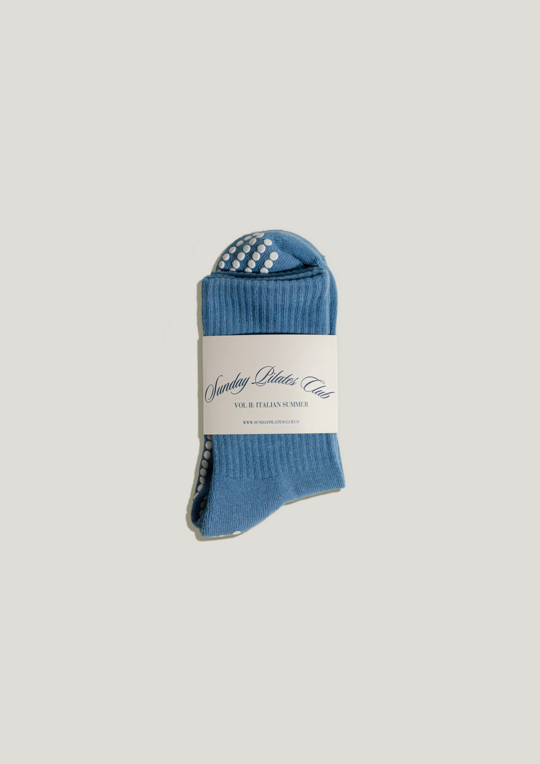 Pilates Grip Socks in Bleu