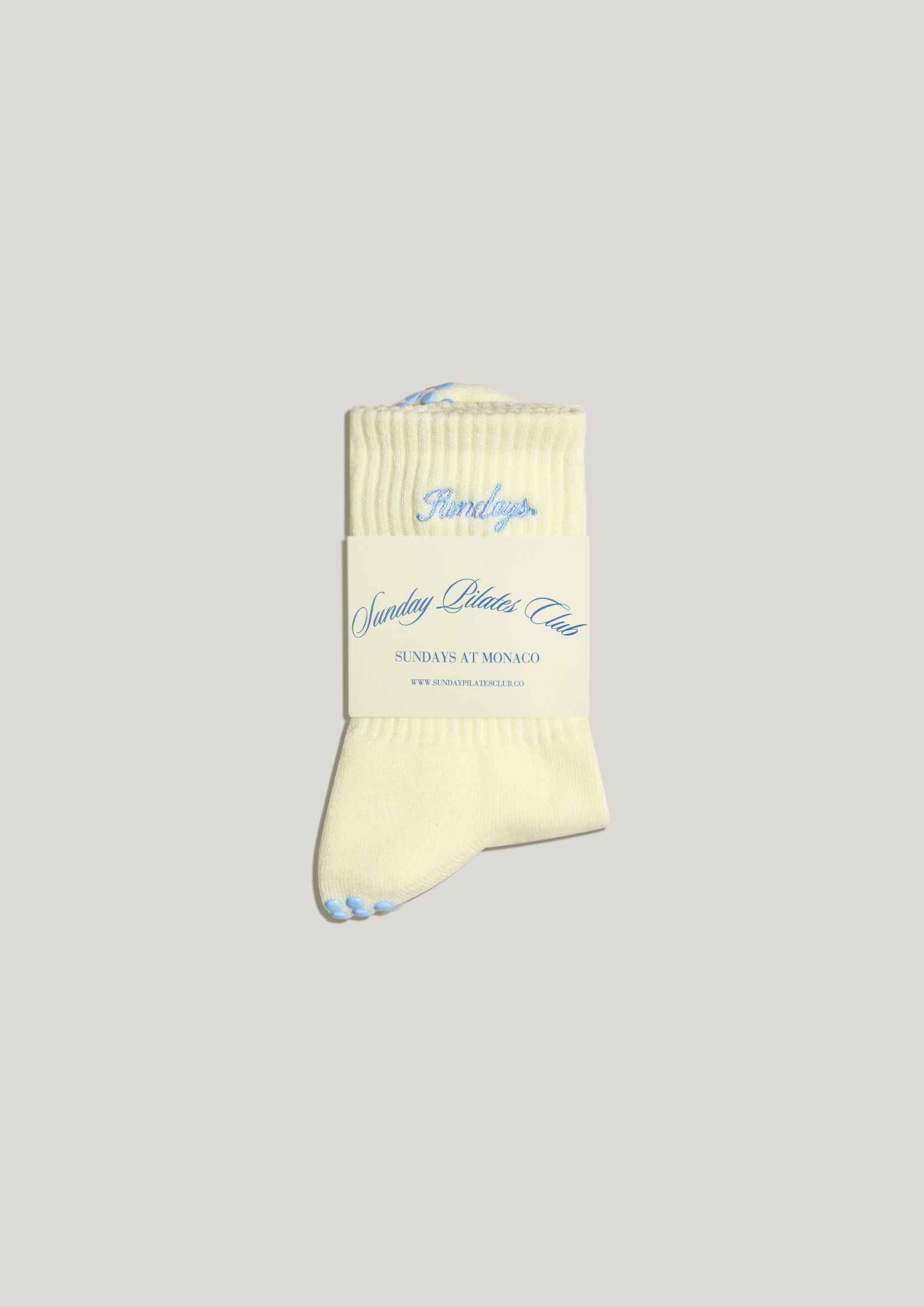 Pilates Grip Socks in Butter