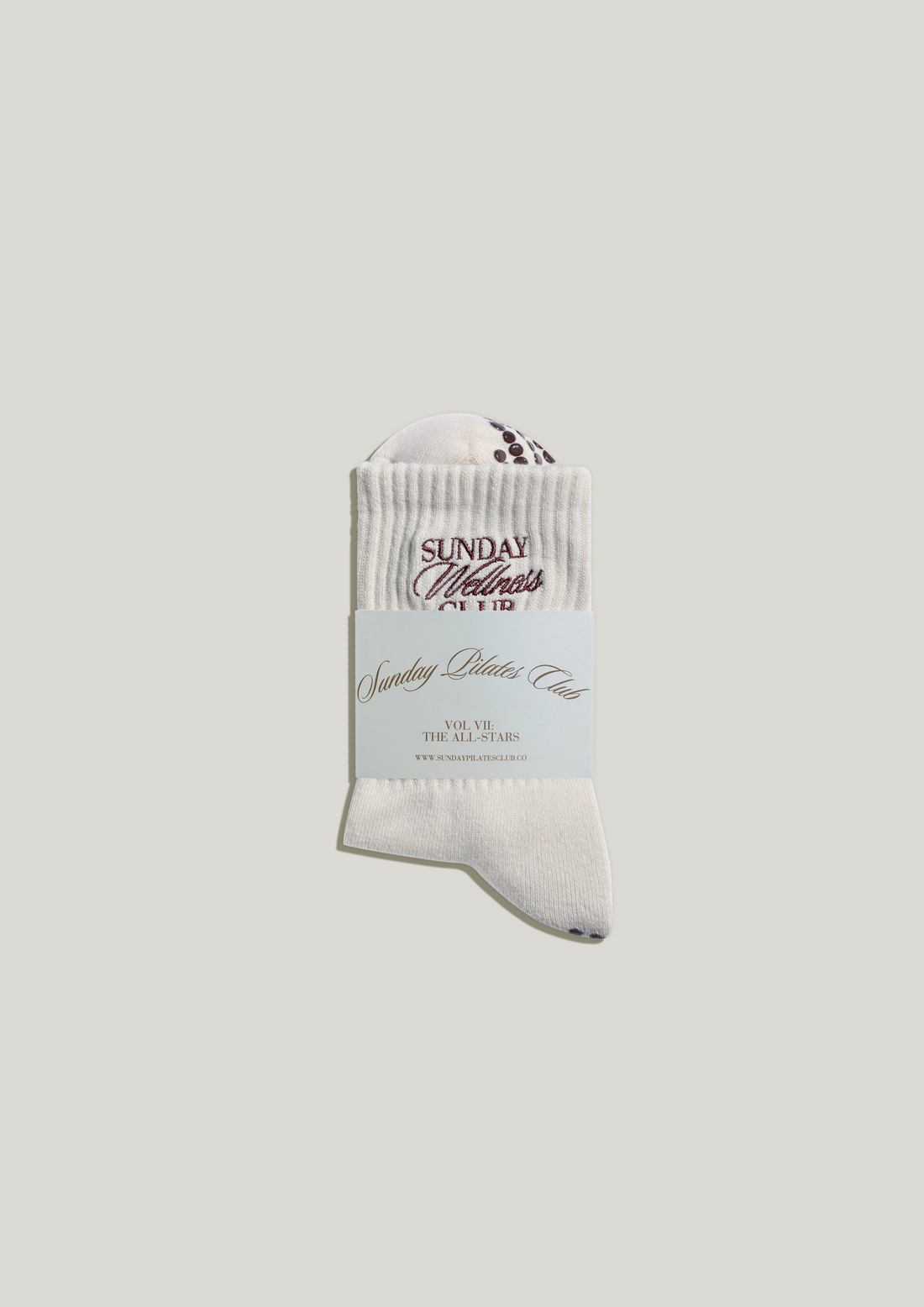 Pilates Grip Socks in Champagne