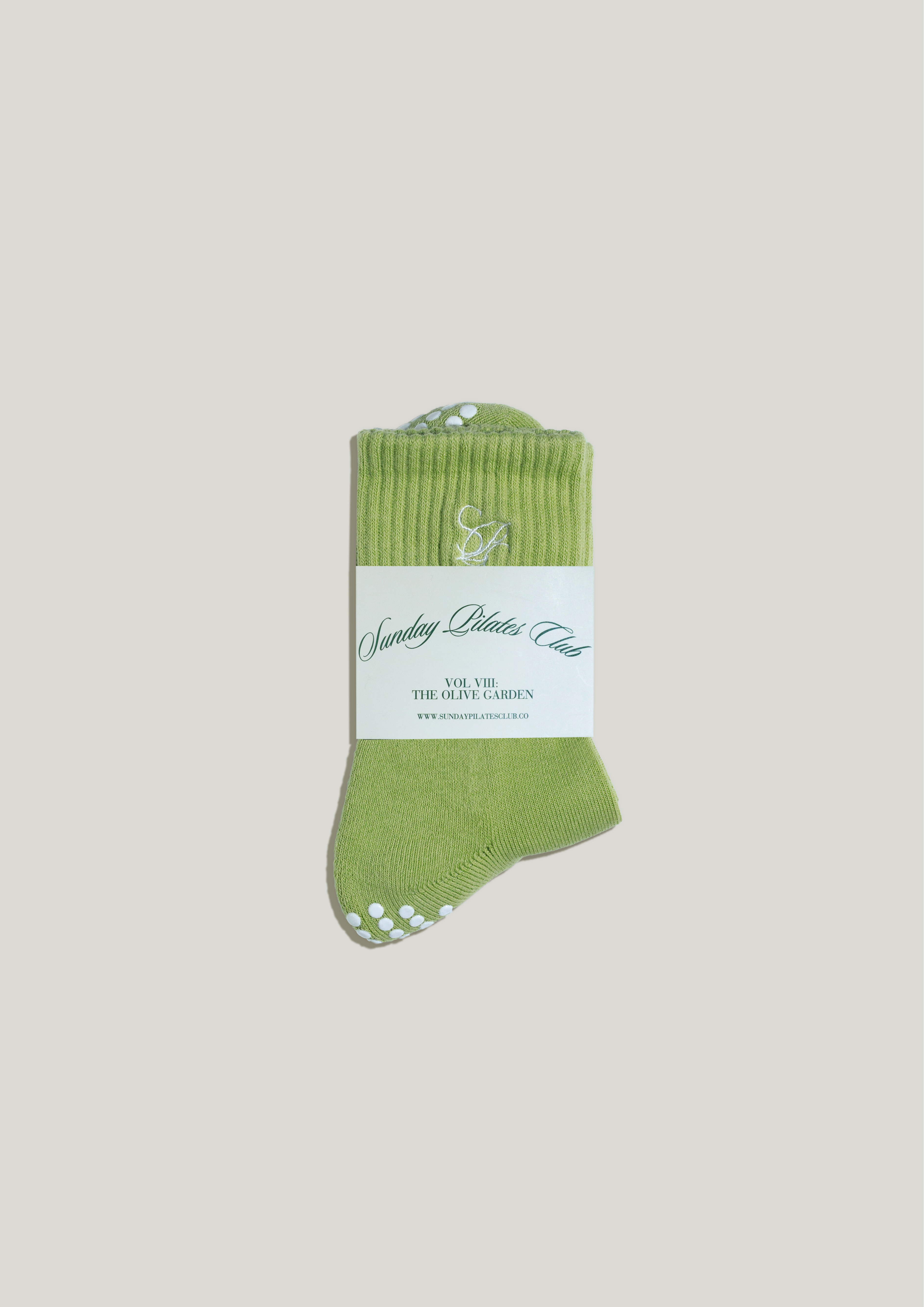 Pilates Grip Socks in Pistachio
