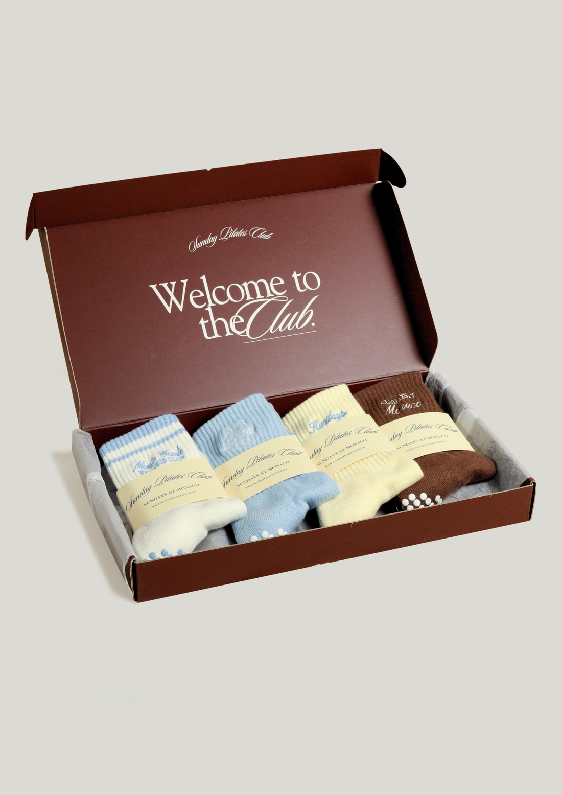 Sundays At Monaco Pilates Grip Socks Gift Set