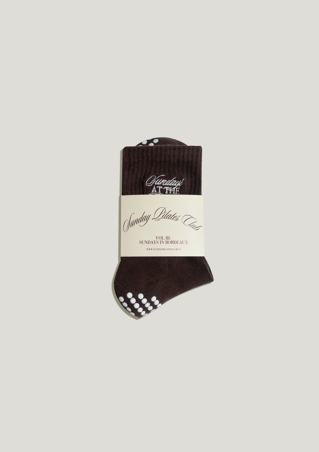 Pilates Grip Socks in Ebony