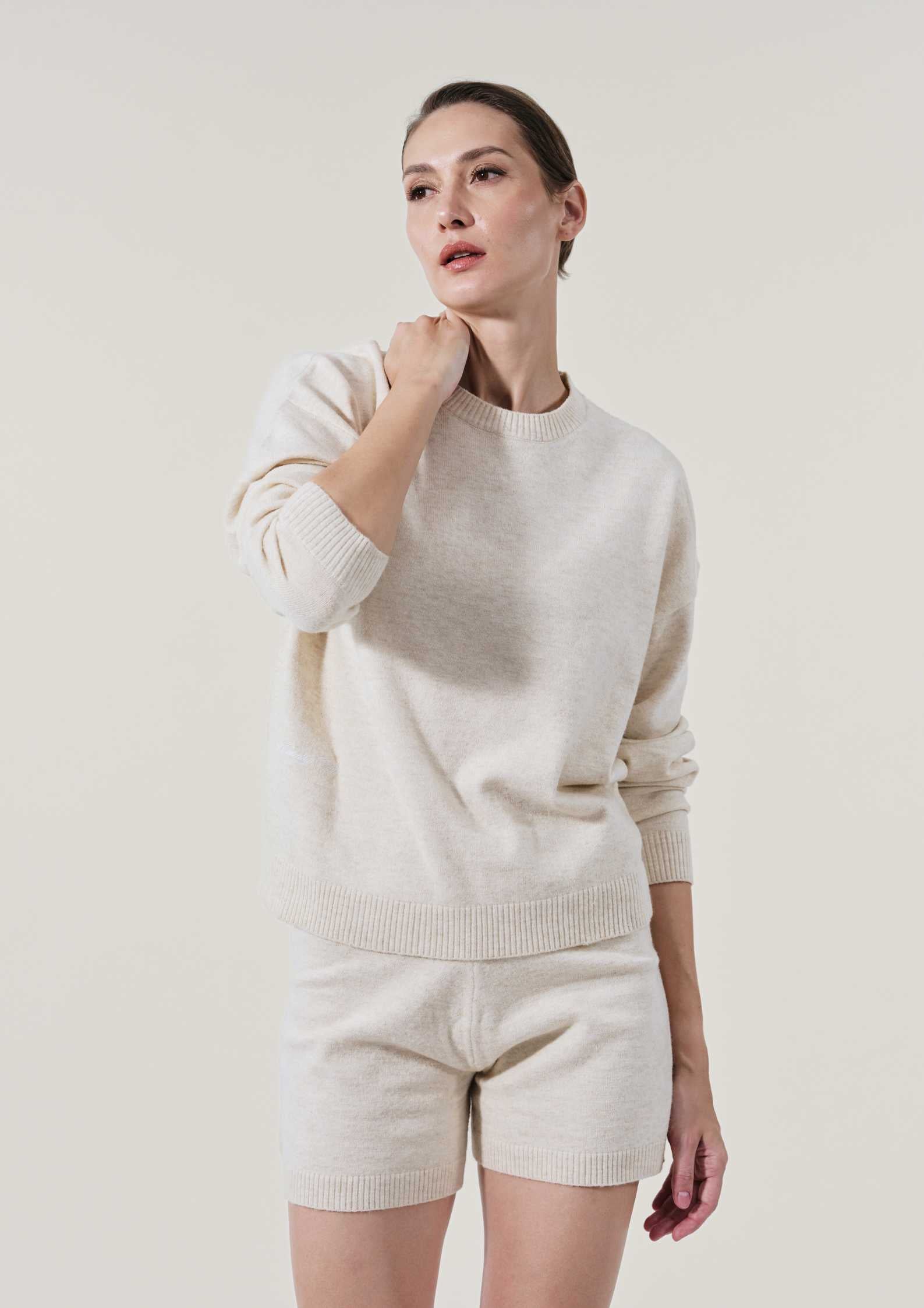 Sunday Country Club Knit Sweater in Bisque