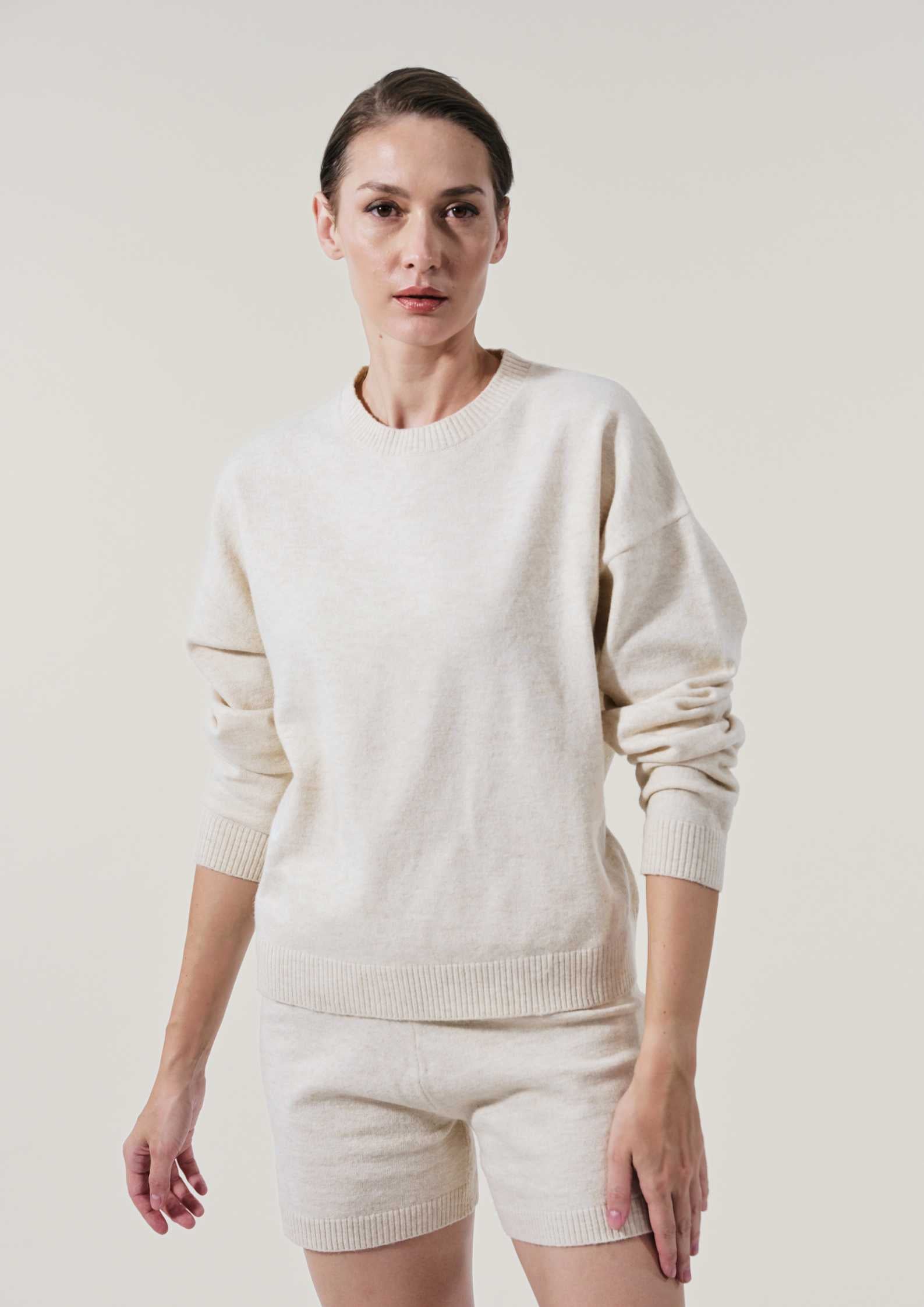 Sunday Country Club Knit Sweater in Bisque