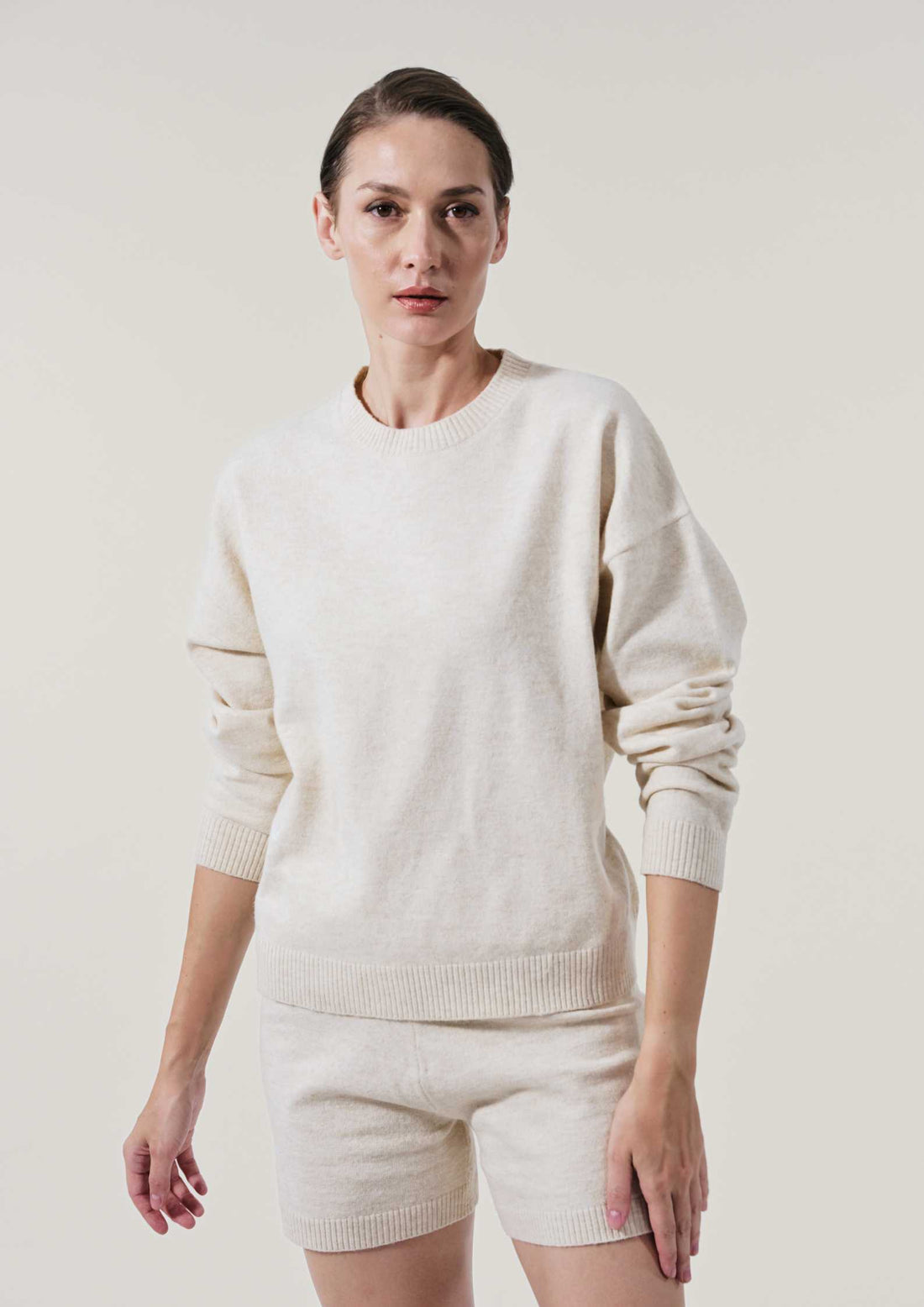 Sunday Country Club Knit Sweater in Bisque