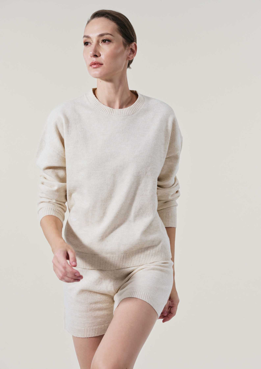 Sunday Country Club Knit Sweater in Bisque
