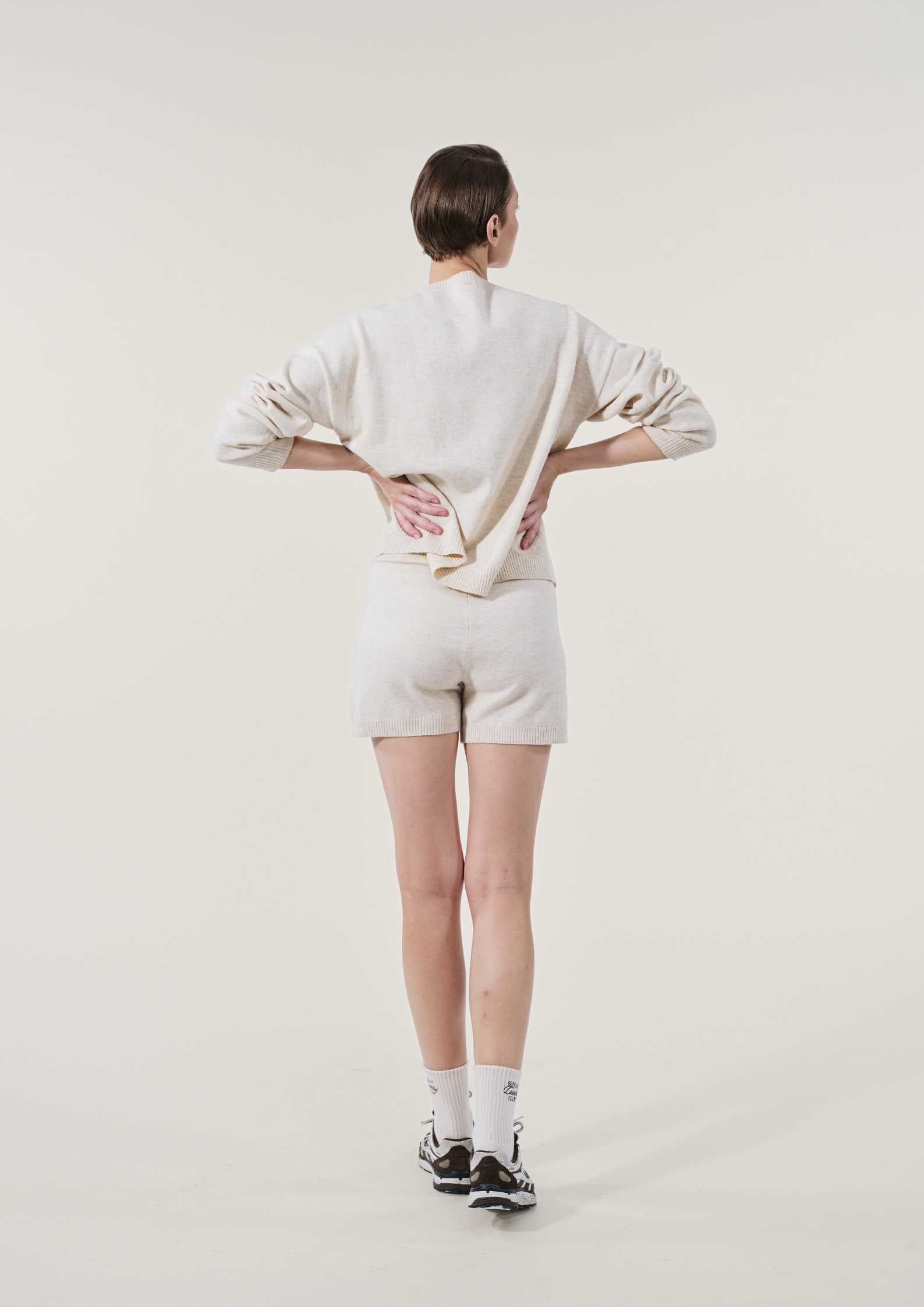 Sunday Country Club Knit Sweater in Bisque