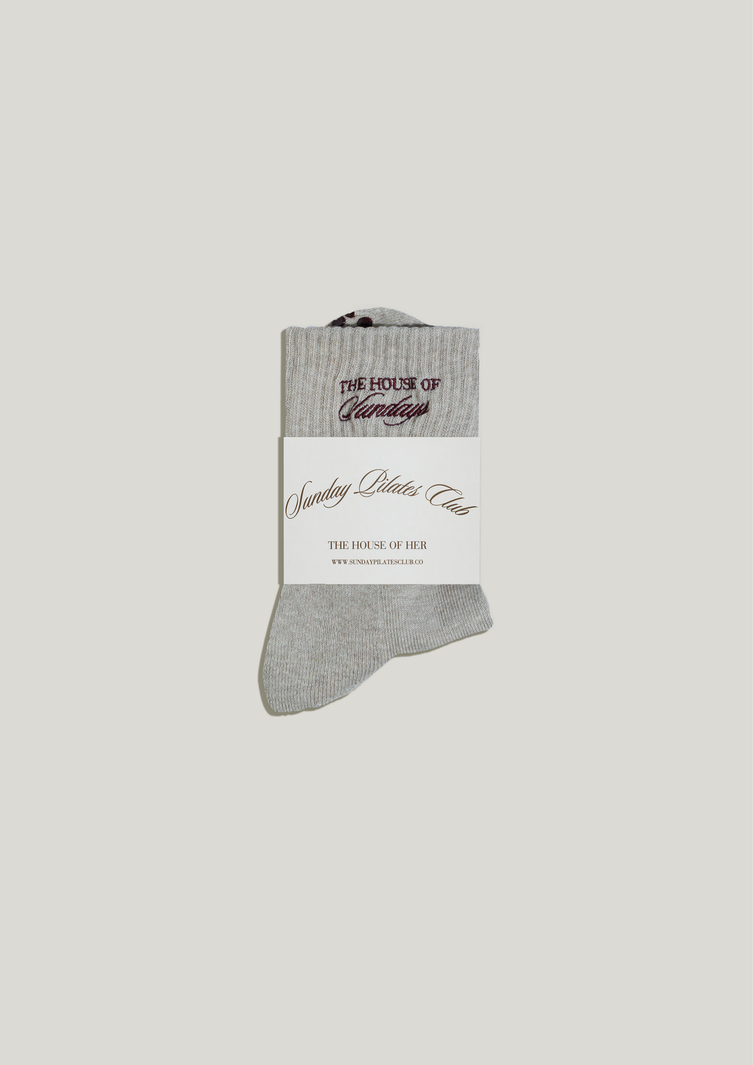 Double-Grip Pilates Grip Socks in Cashmere