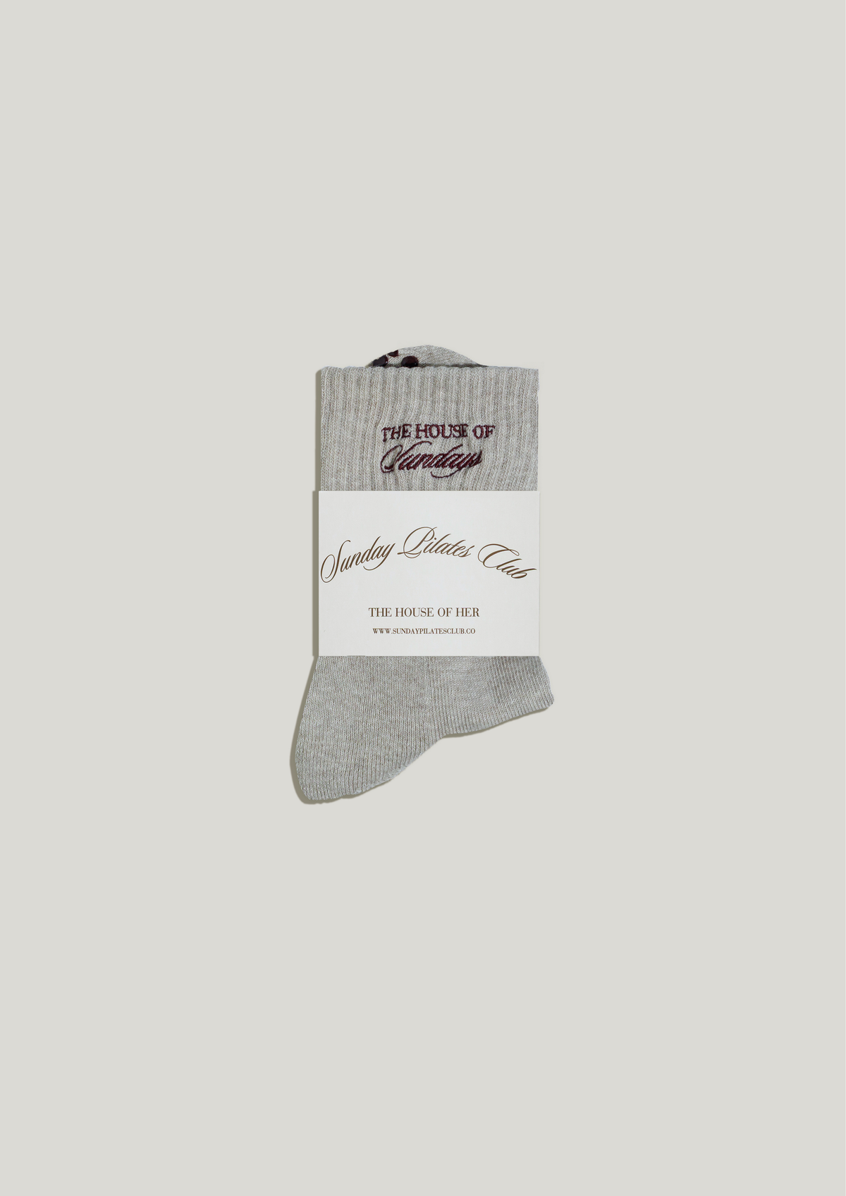 Double-Grip Pilates Grip Socks in Cashmere