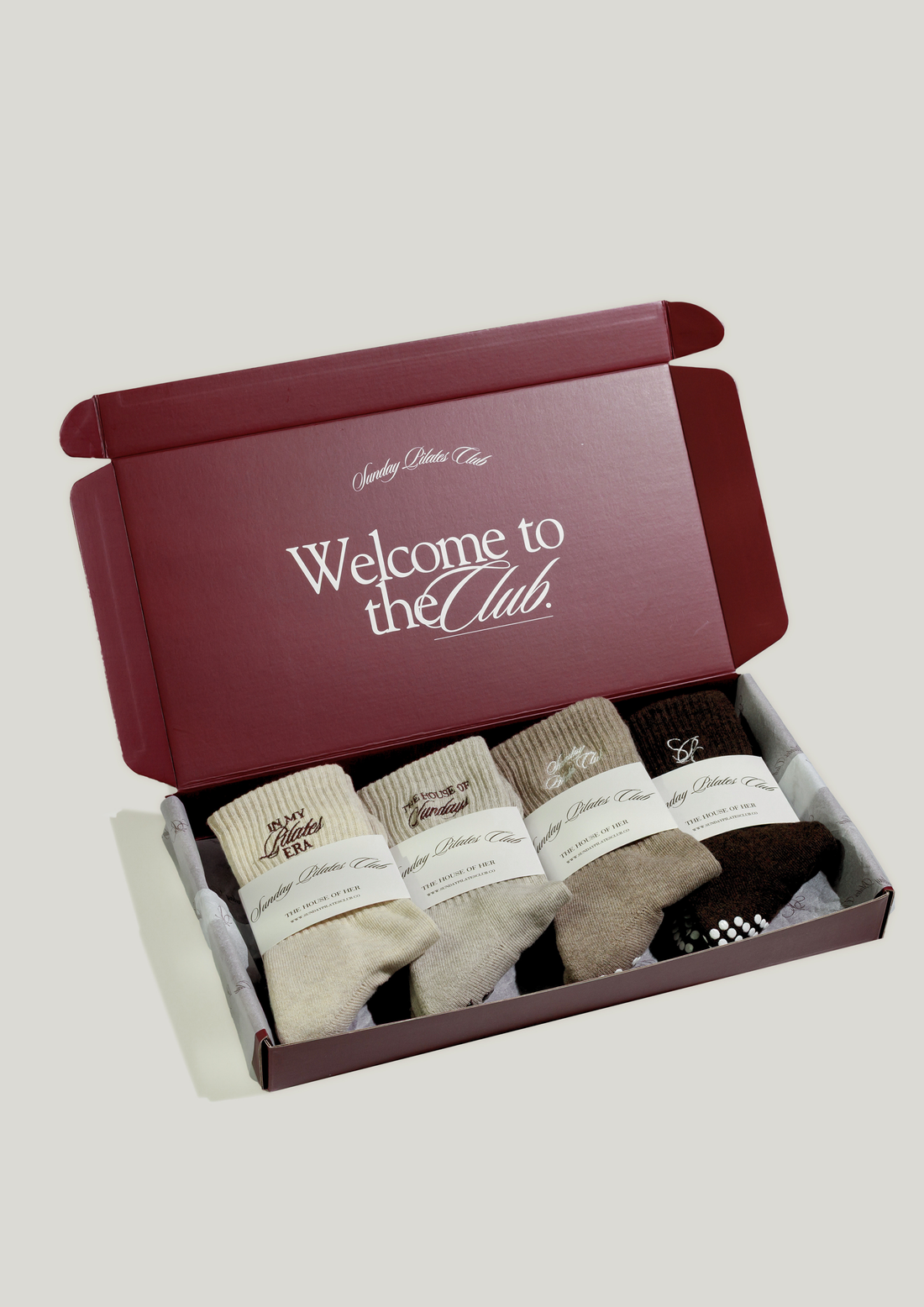 The House of Her Double-Grip Pilates Grip Socks Gift Set