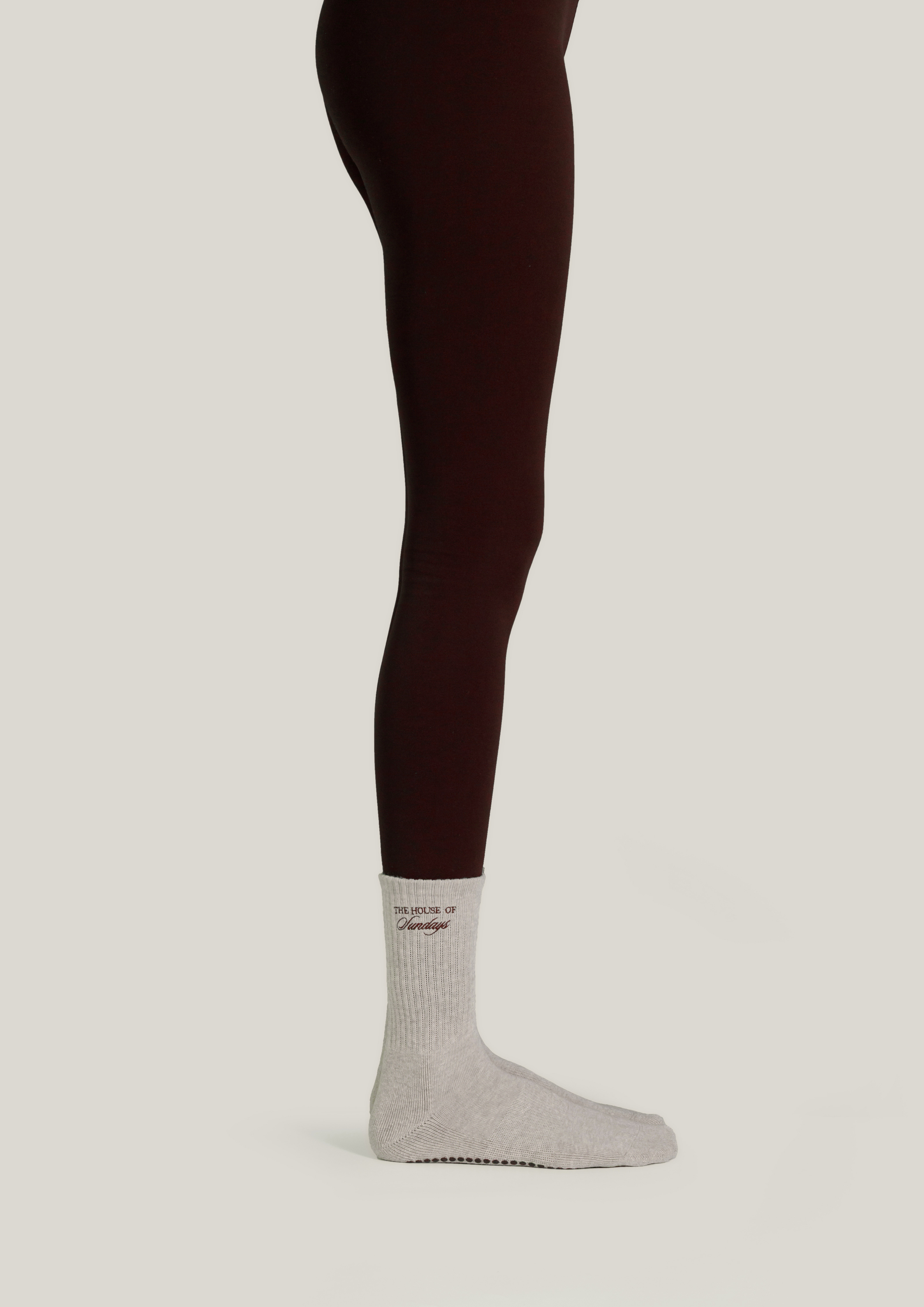 Double-Grip Pilates Grip Socks in Cashmere
