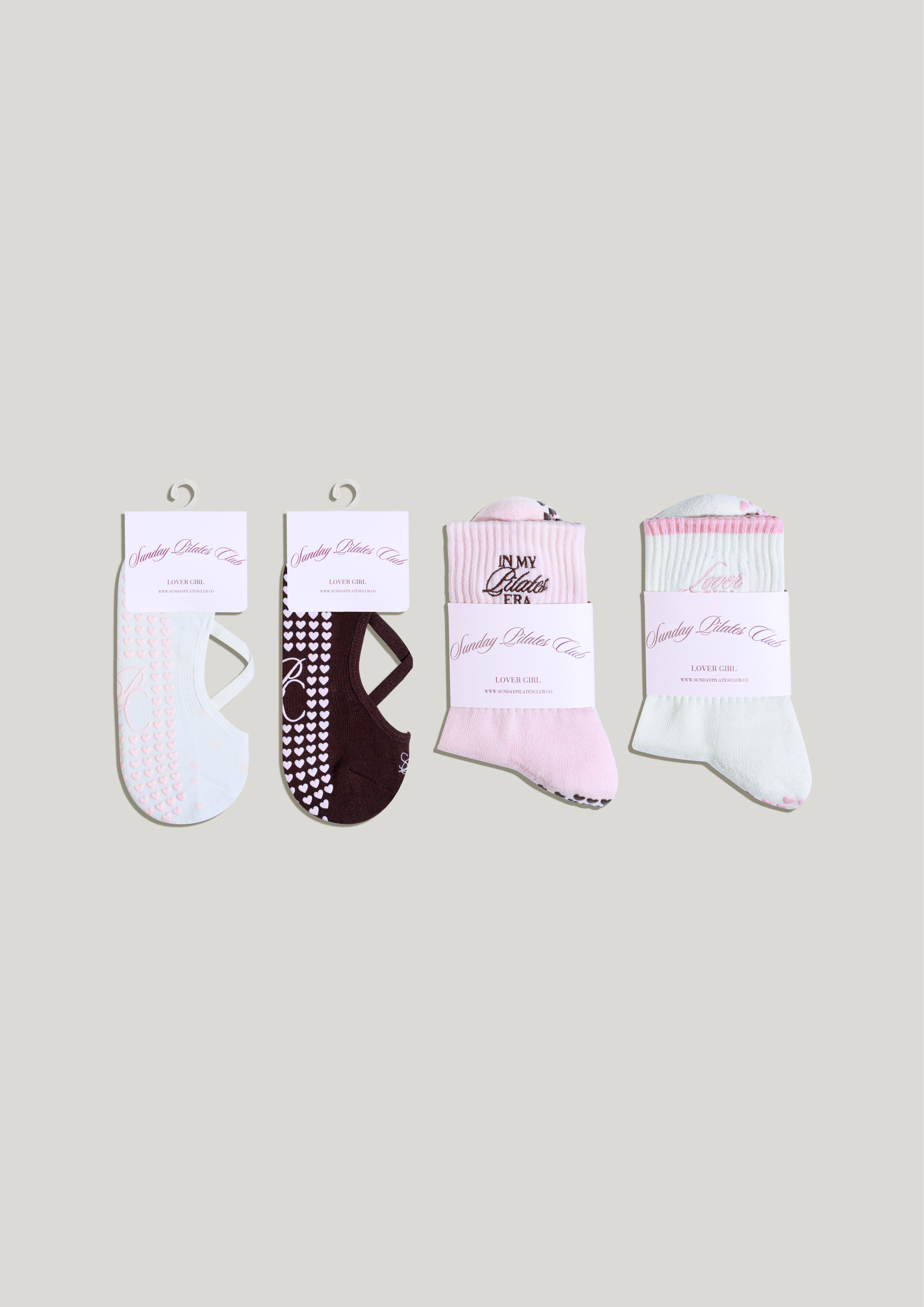 Lover Girl Pilates Grip Socks Gift Set