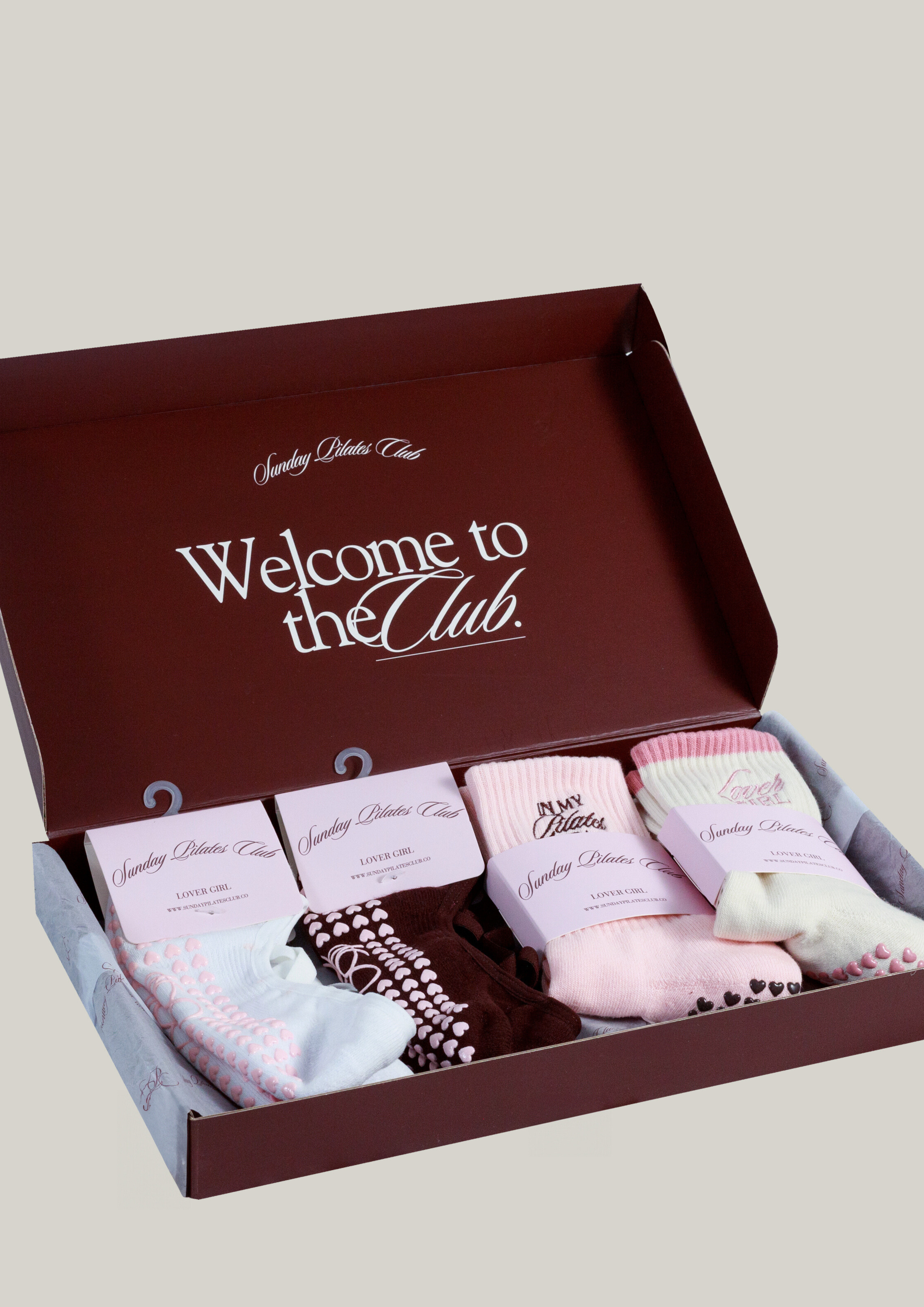 Lover Girl Pilates Grip Socks Gift Set
