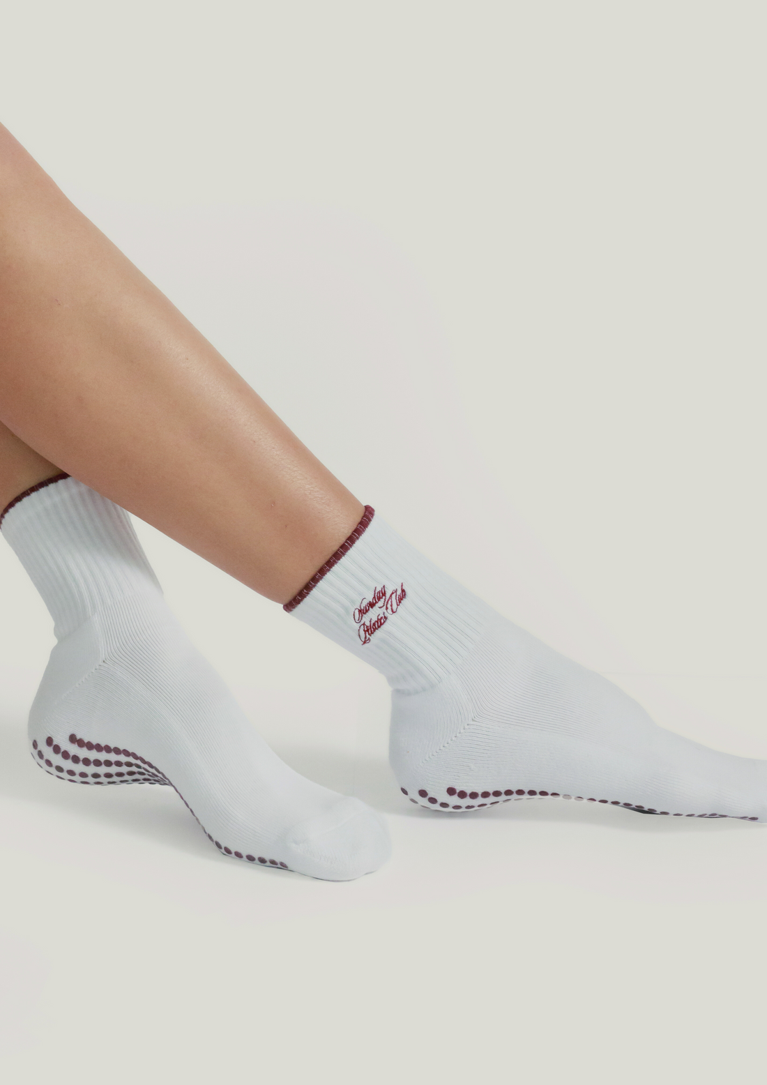 Pilates Grip Socks in Blanc