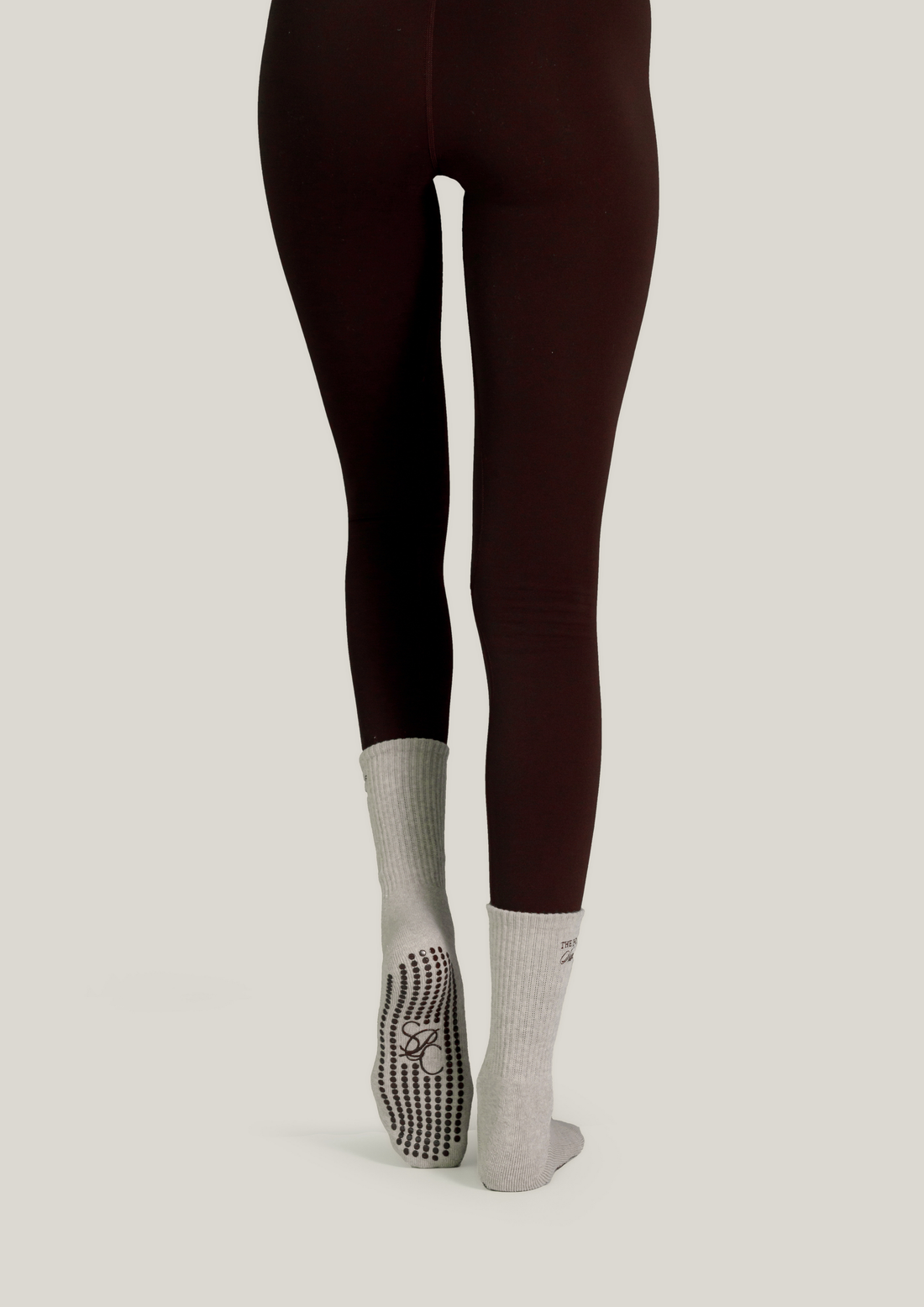 Double-Grip Pilates Grip Socks in Cashmere