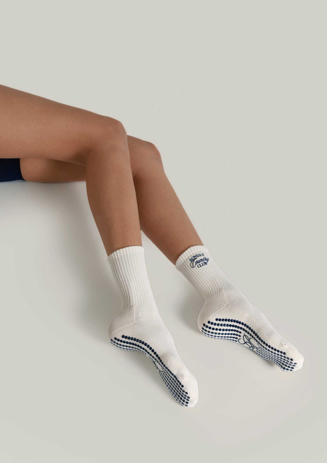 Pilates Grip Socks in Bisque
