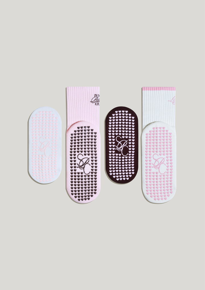 Lover Girl Pilates Grip Socks Bundle Set