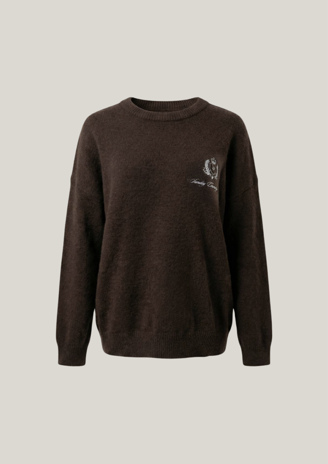 Sunday Country Club Knit Sweater in Mahogany