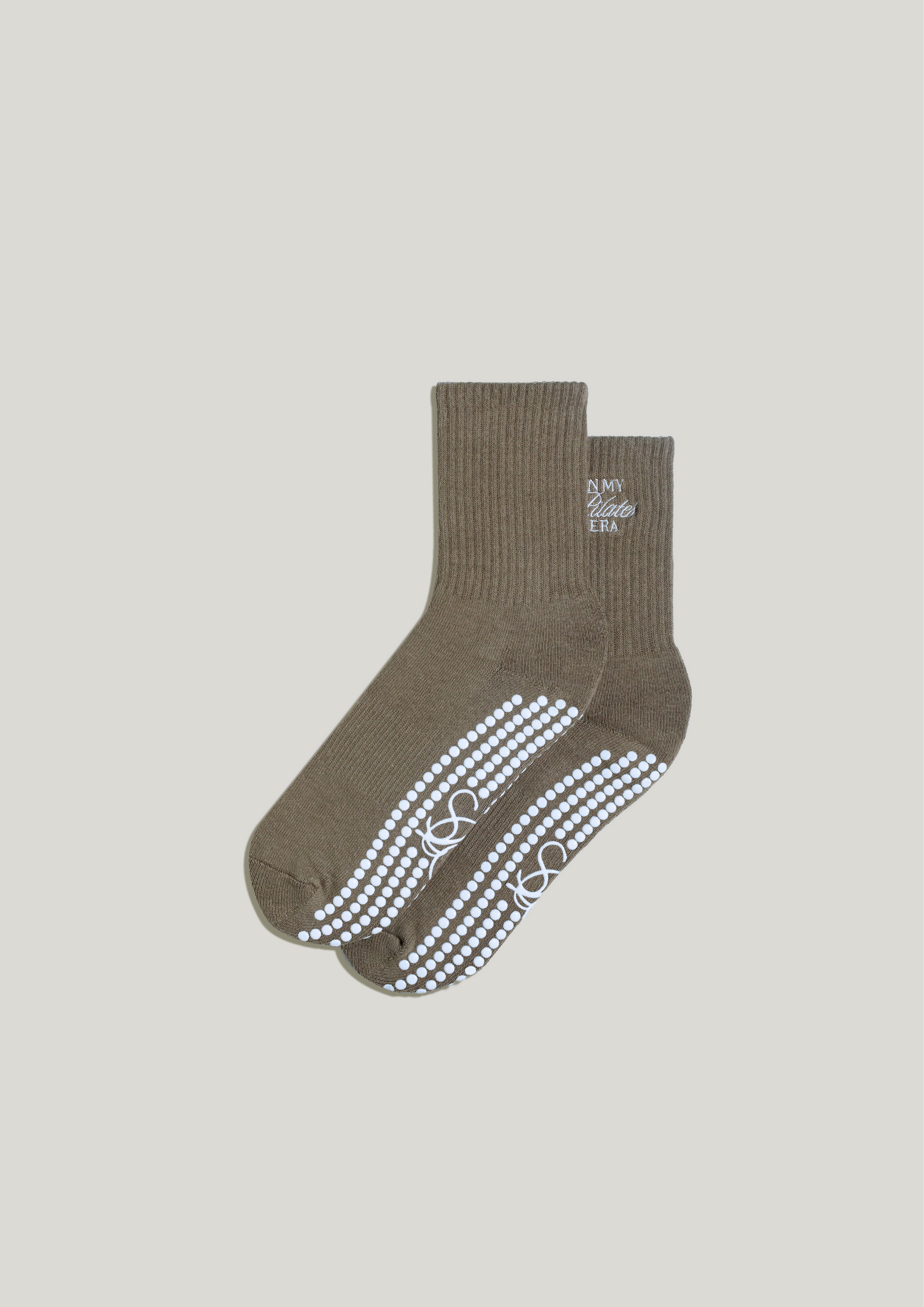 Pilates Grip Socks in Stone
