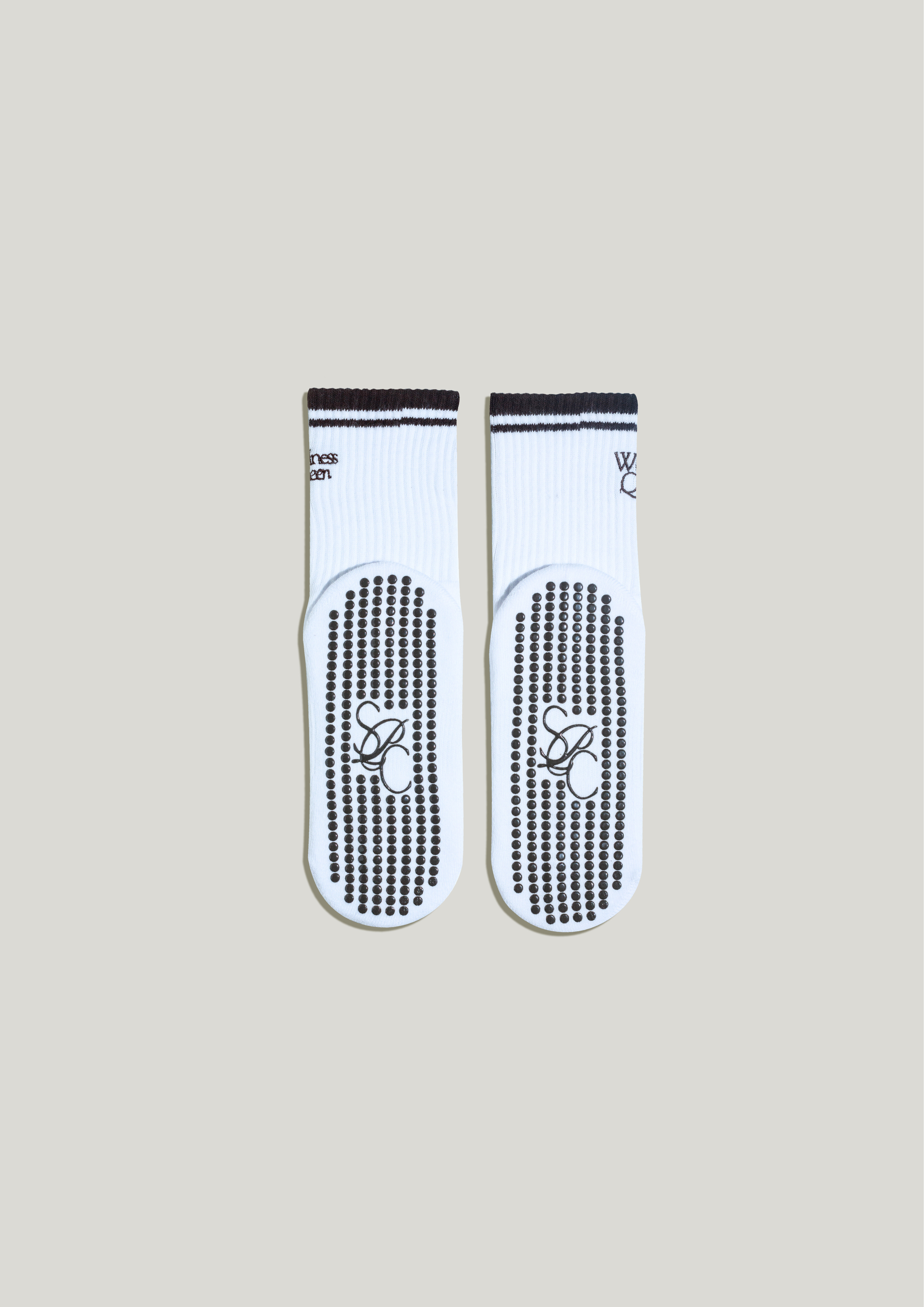 Pilates Grip Socks in Chalk