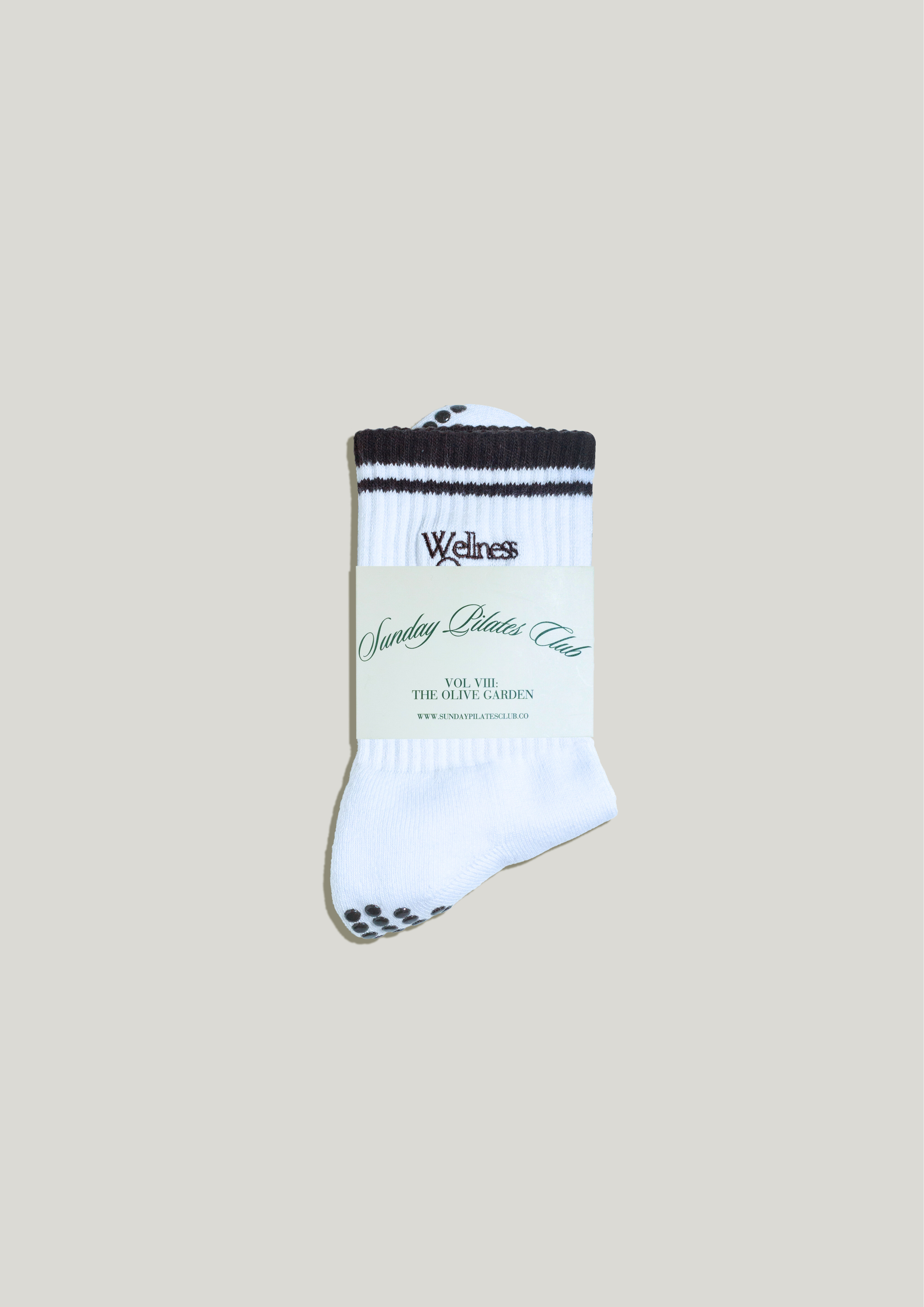 Pilates Grip Socks in Chalk