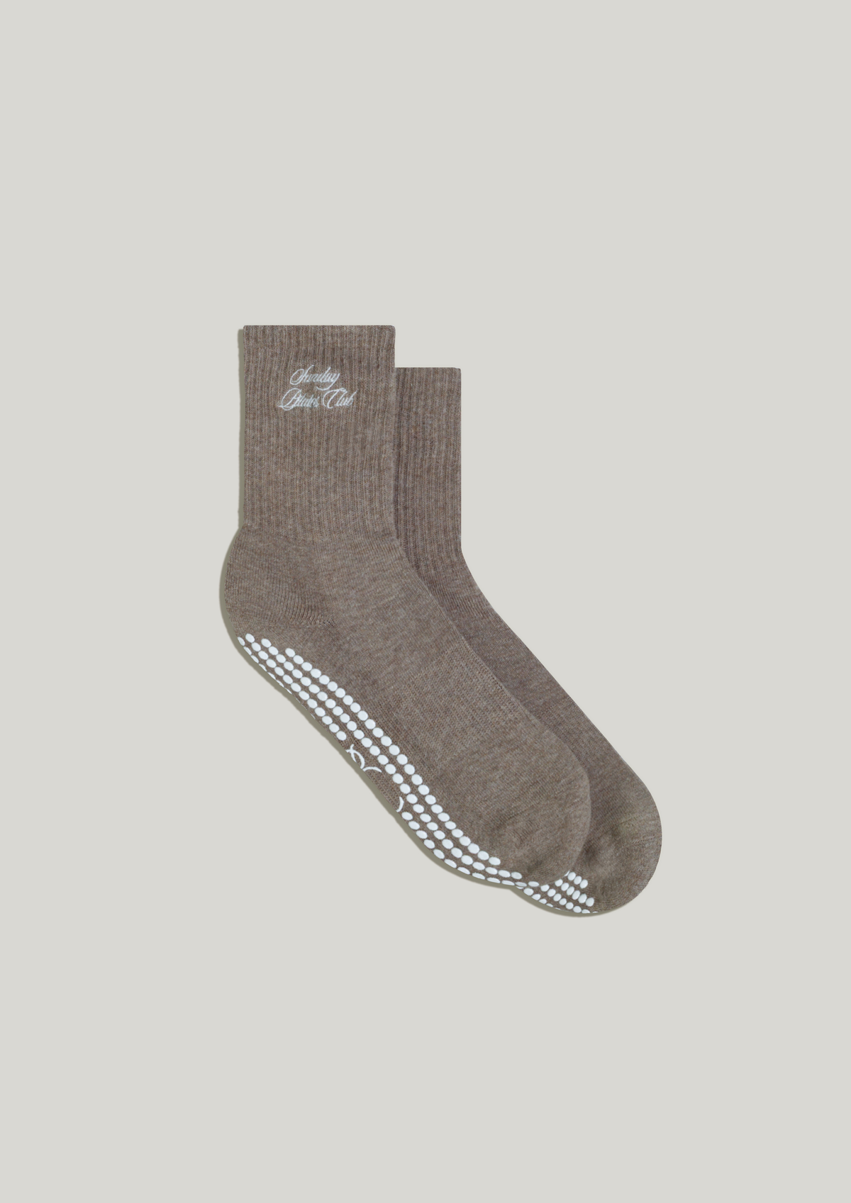 Double-Grip Pilates Grip Socks in Warm Suede