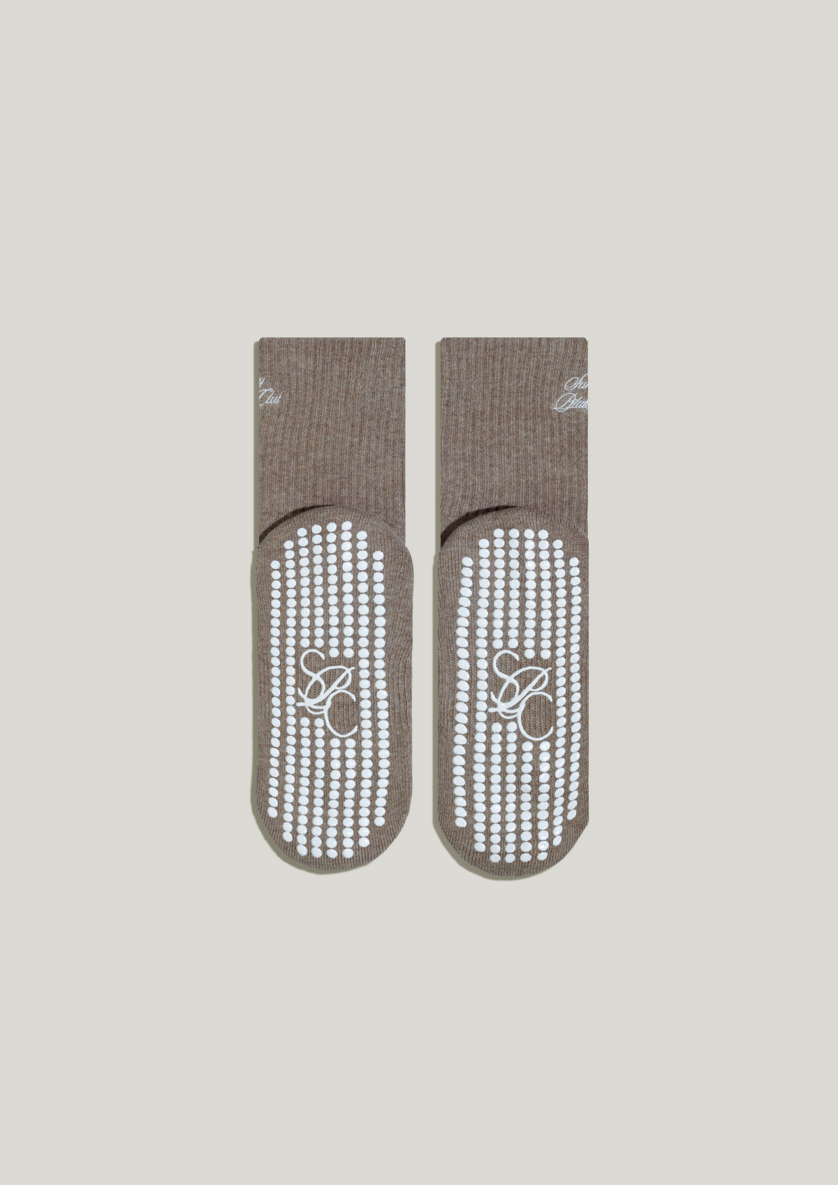 Double-Grip Pilates Grip Socks in Warm Suede