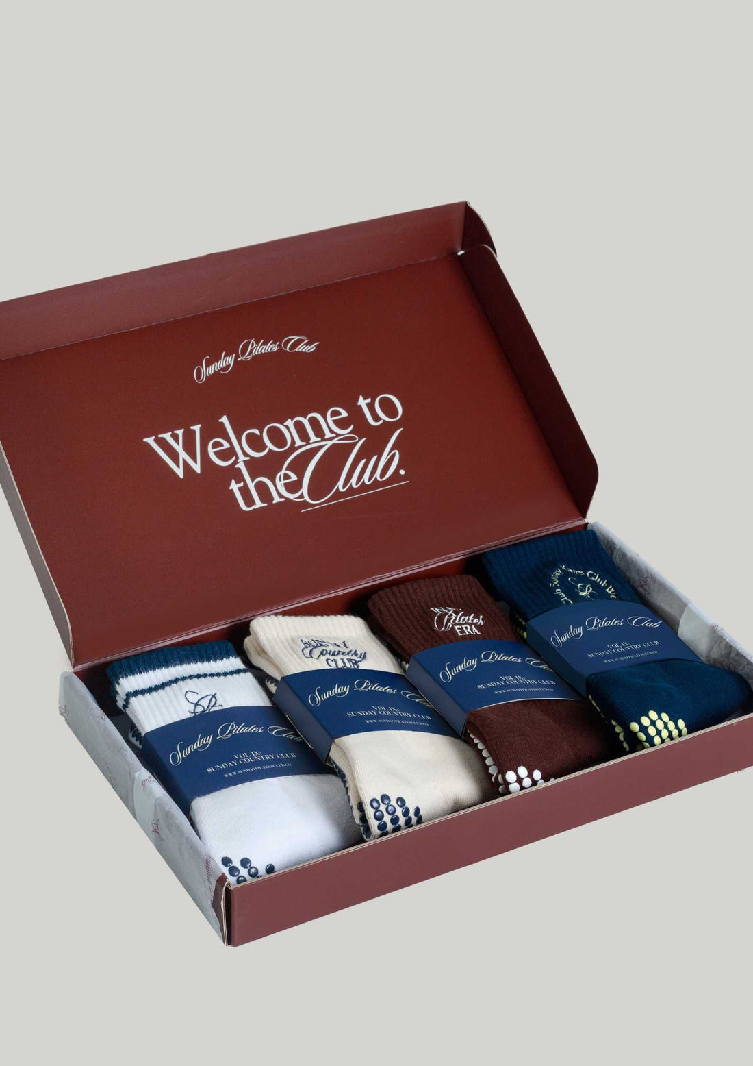 Sunday Country Club Pilates Grip Socks Gift Set