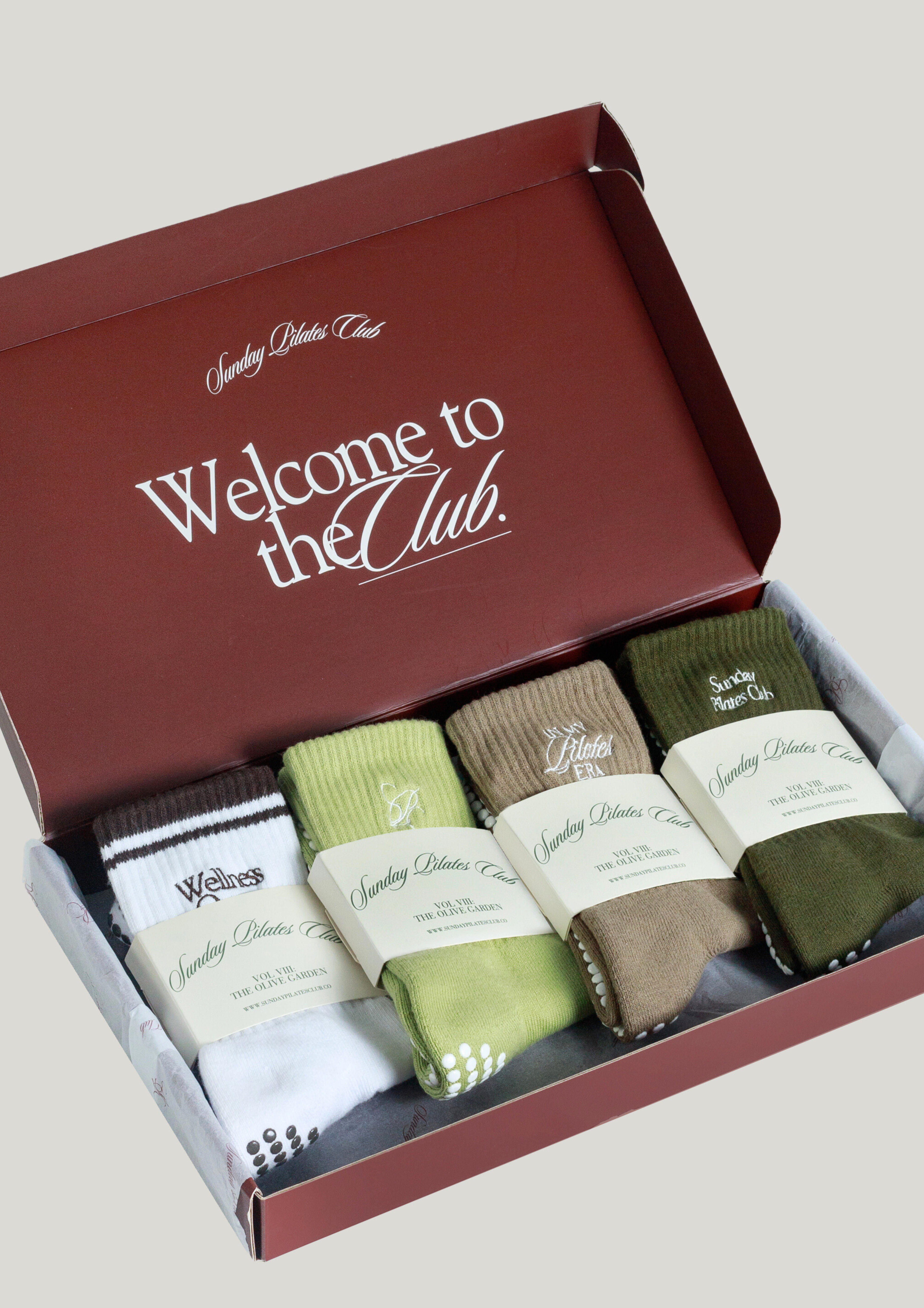 The Olive Garden Pilates Grip Socks Gift Set